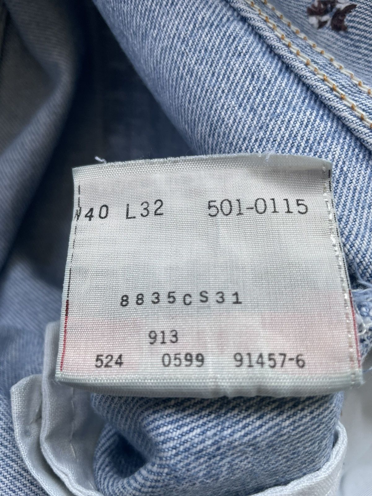 Le Grande Bleu (L.G.B.) Vintage Levi’s 501 1999 Usa Aging Faded Wash Size US 39 - 10 Thumbnail