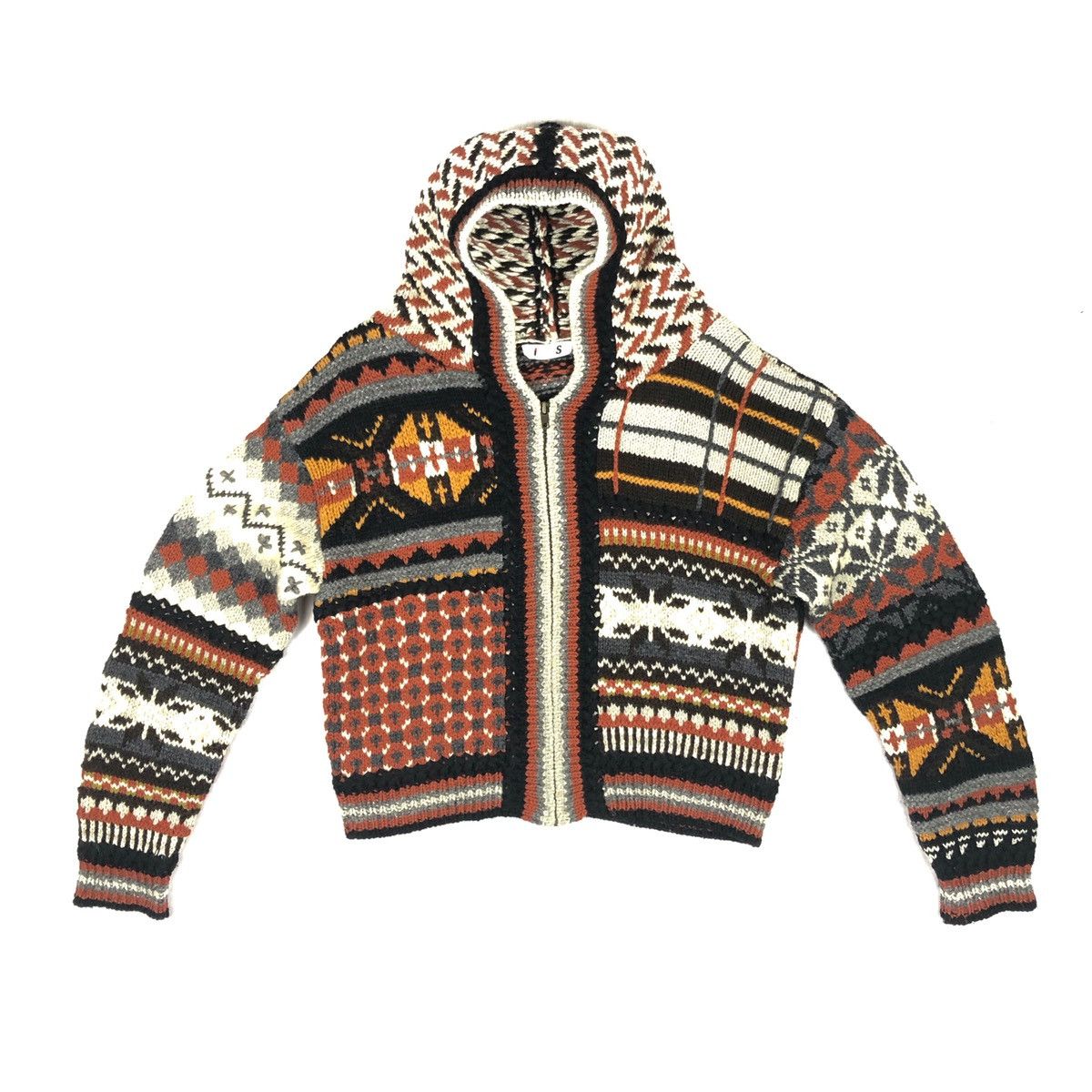 Issey Miyake Vintage Issey Miyake I.S AW89 Knit Zipper Cropped Sweater Size US S / EU 44-46 / 1 - 1 Thumbnail