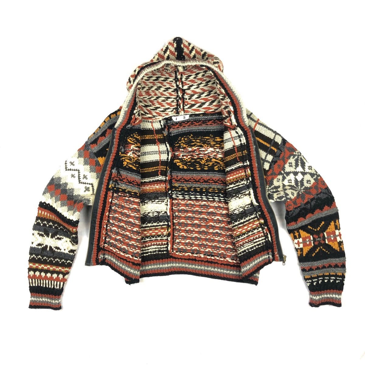 Issey Miyake Vintage Issey Miyake I.S AW89 Knit Zipper Cropped Sweater Size US S / EU 44-46 / 1 - 14 Thumbnail