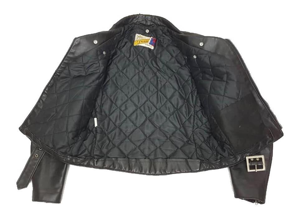 Schott Vtg. Schott Perfecto 618 Leather Motorcycle Quilted Jacket Size US M / EU 48-50 / 2 - 8 Thumbnail