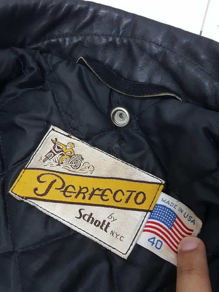 Schott Vtg. Schott Perfecto 618 Leather Motorcycle Quilted Jacket Size US M / EU 48-50 / 2 - 19 Thumbnail