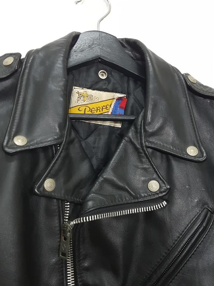 Schott Vtg. Schott Perfecto 618 Leather Motorcycle Quilted Jacket Size US M / EU 48-50 / 2 - 9 Thumbnail