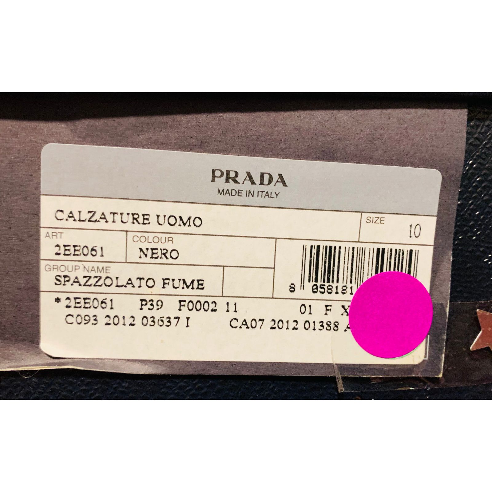 Prada 2EE061 BLACK PATENT LEATHER WINGTIP BROGUE OXFORDS 10 11 Size US 11 / EU 44 - 9 Thumbnail