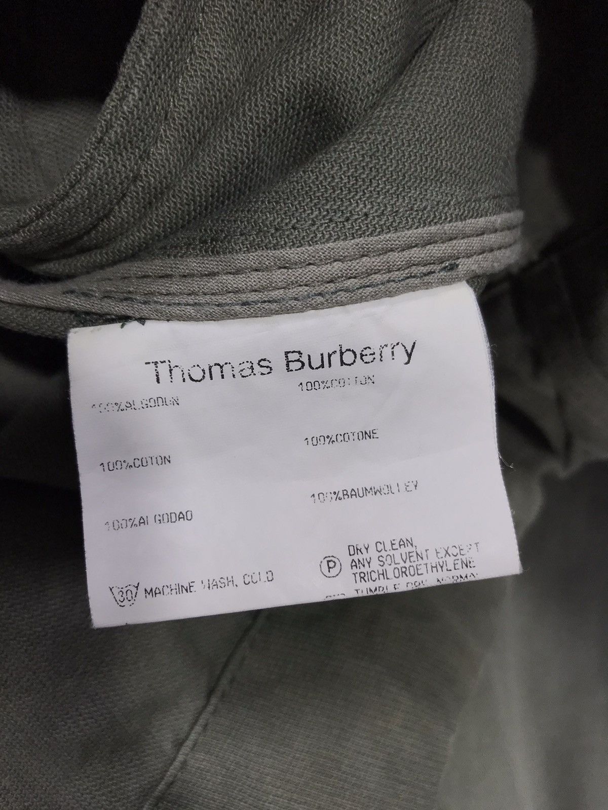Burberry 🐎Thomas Burberry Military Style Jacket 32🟩 Size US M / EU 48-50 / 2 - 10 Thumbnail