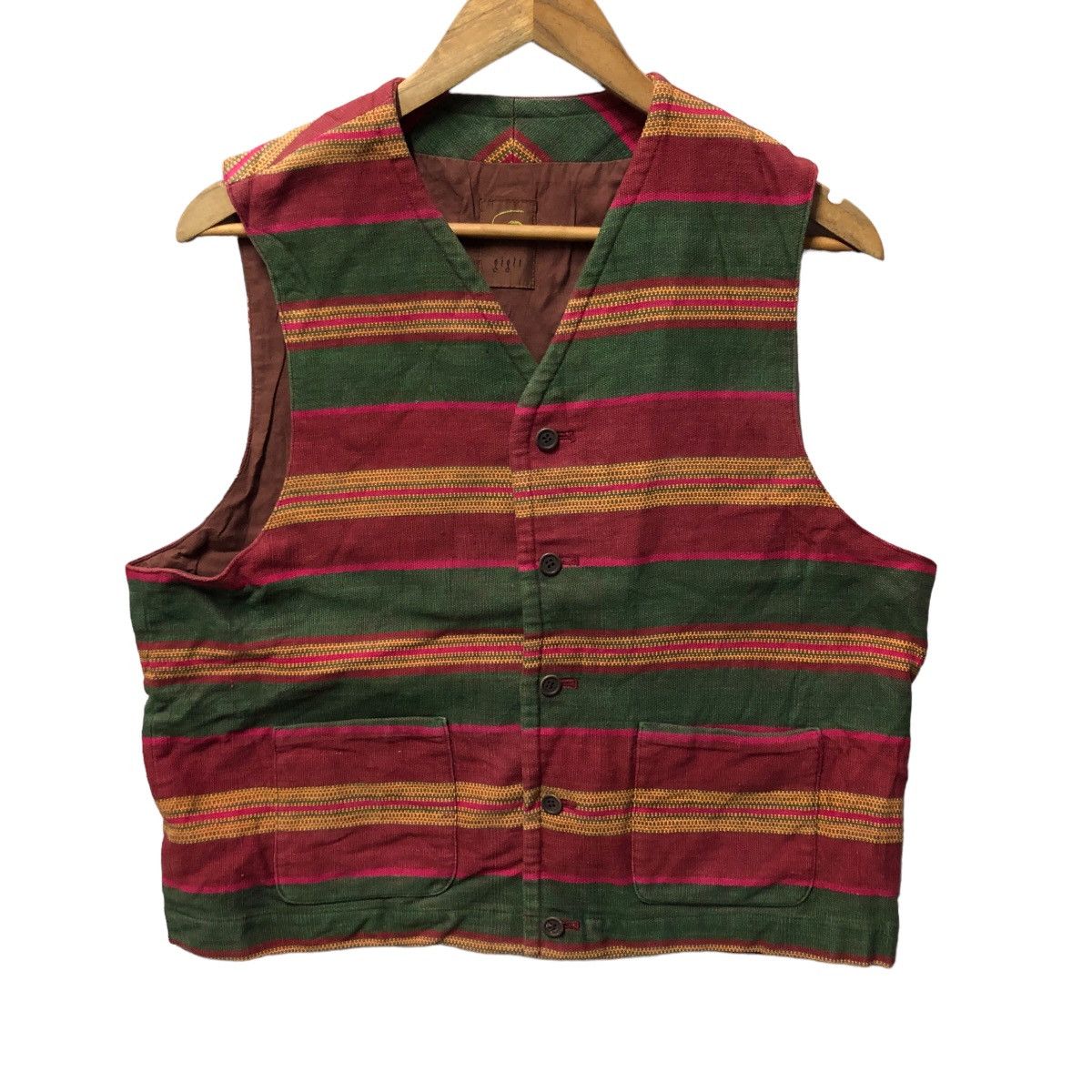 Gigli multicolor stripes vest jacket