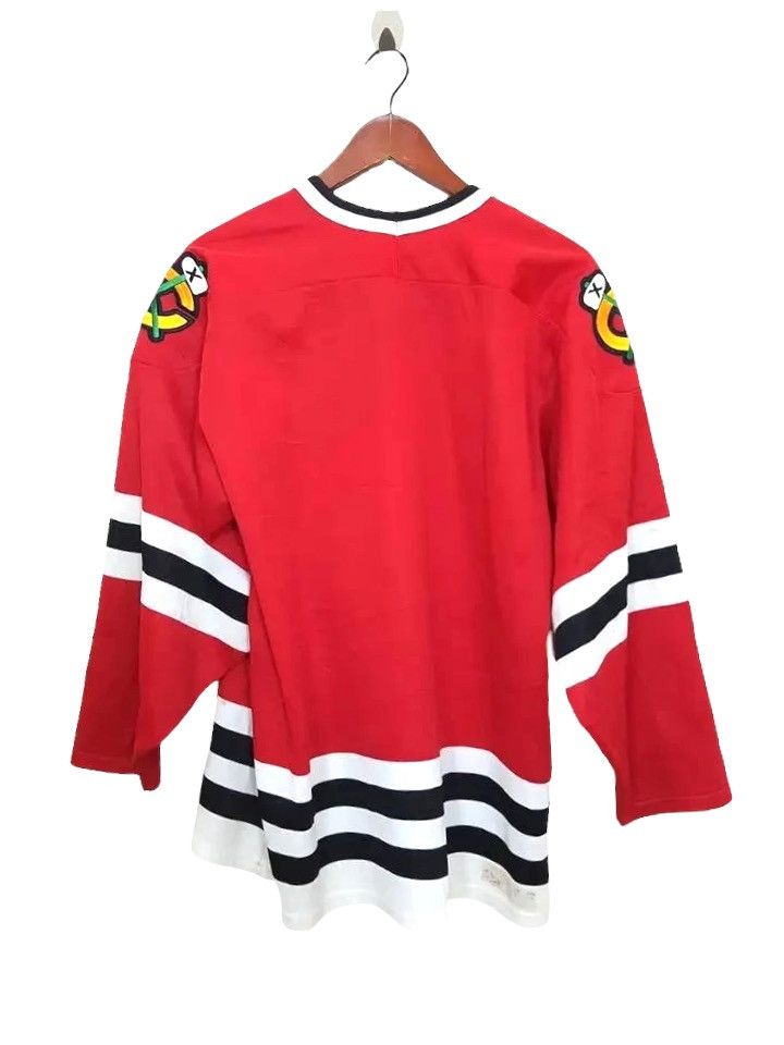 Ccm × NHL Rare VTG NHL Chicago Blackhawks Maska Logo Jersey by CCM Size US M / EU 48-50 / 2 - 2 Thumbnail