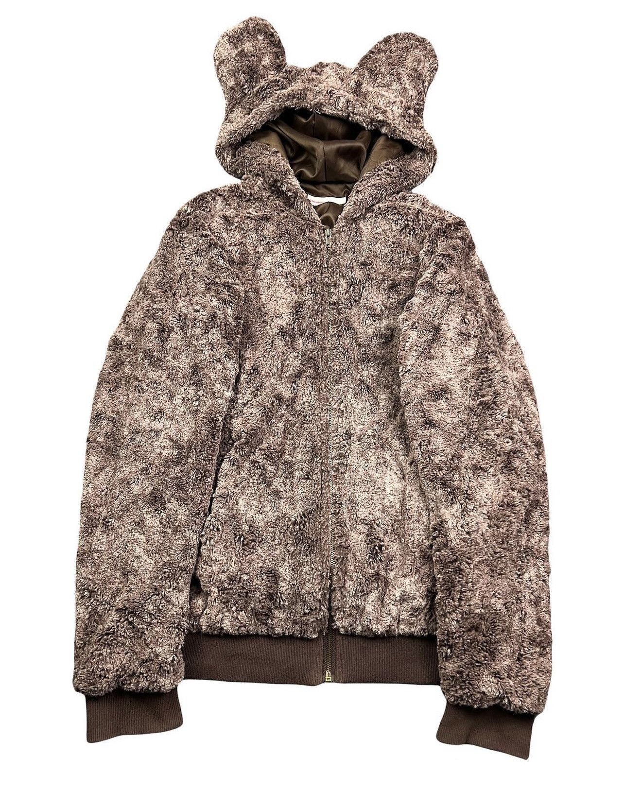 Issey Miyake × Ne-Net Issey Miyake Ne Net Cat Ear Brown Bear Zip 