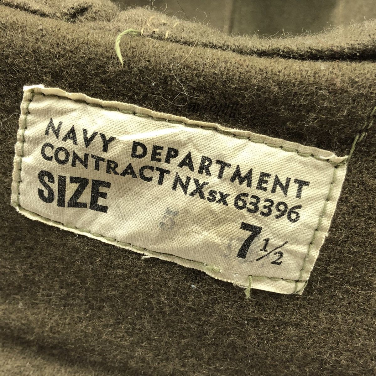 Vintage RARE‼️OG Vintage USN WWII Hat Size ONE SIZE - 9 Thumbnail