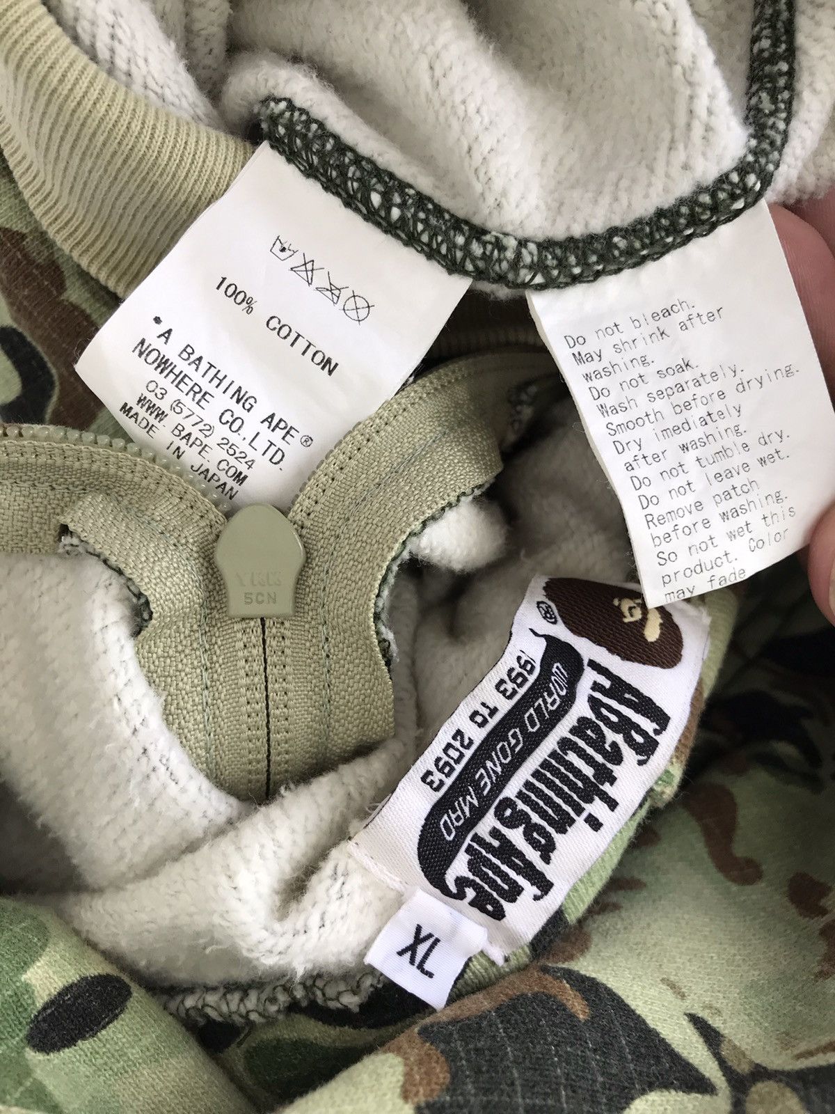 Bape × Nigo Octopus Tailor Camo Full Zip Hoodie Size US XL / EU 56 / 4 - 15 Thumbnail
