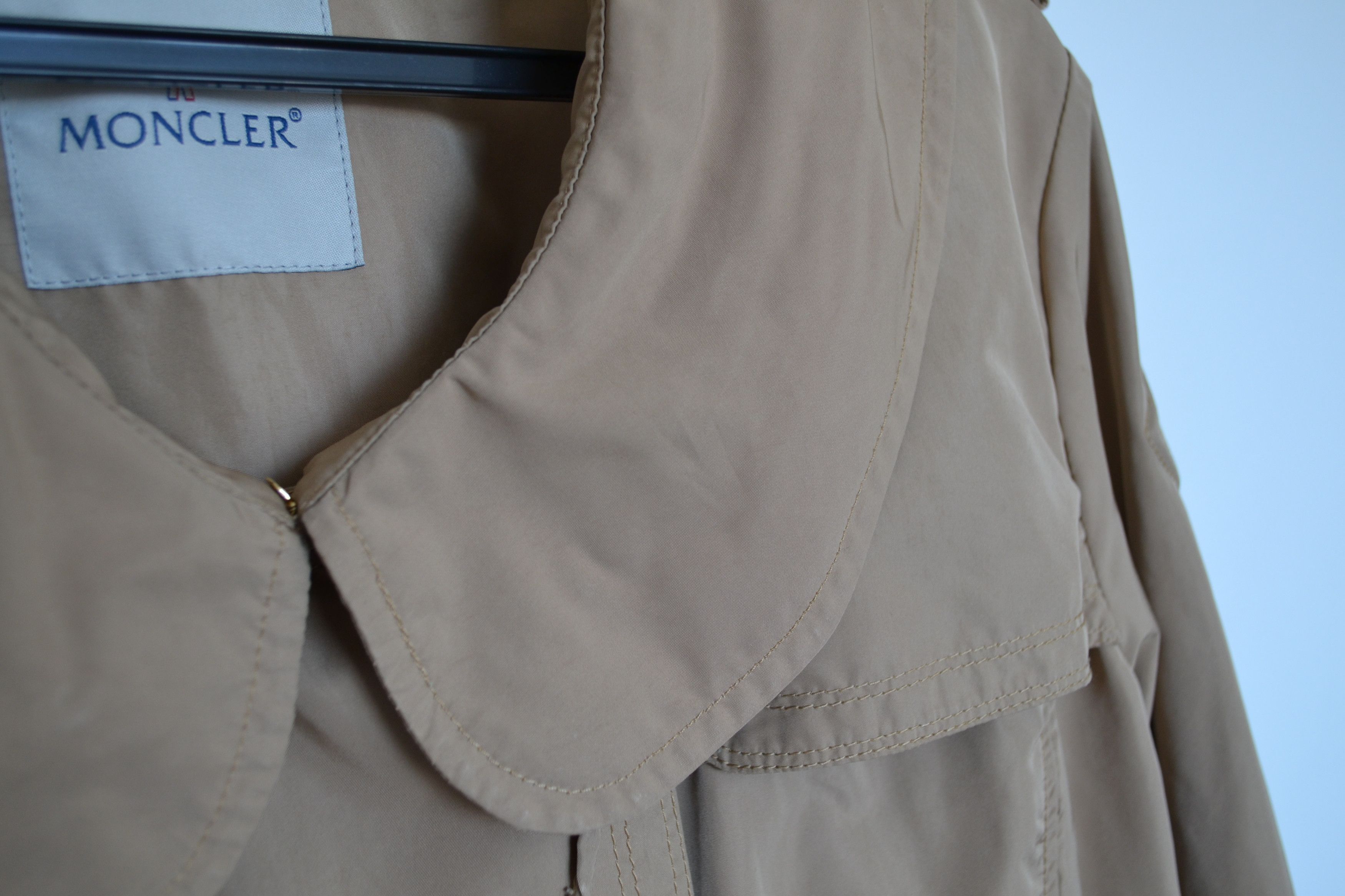 Moncler MONCLER Jacket Logo Coat Trench Badge Beige Womens Size M / US 6-8 / IT 42-44 - 9 Thumbnail