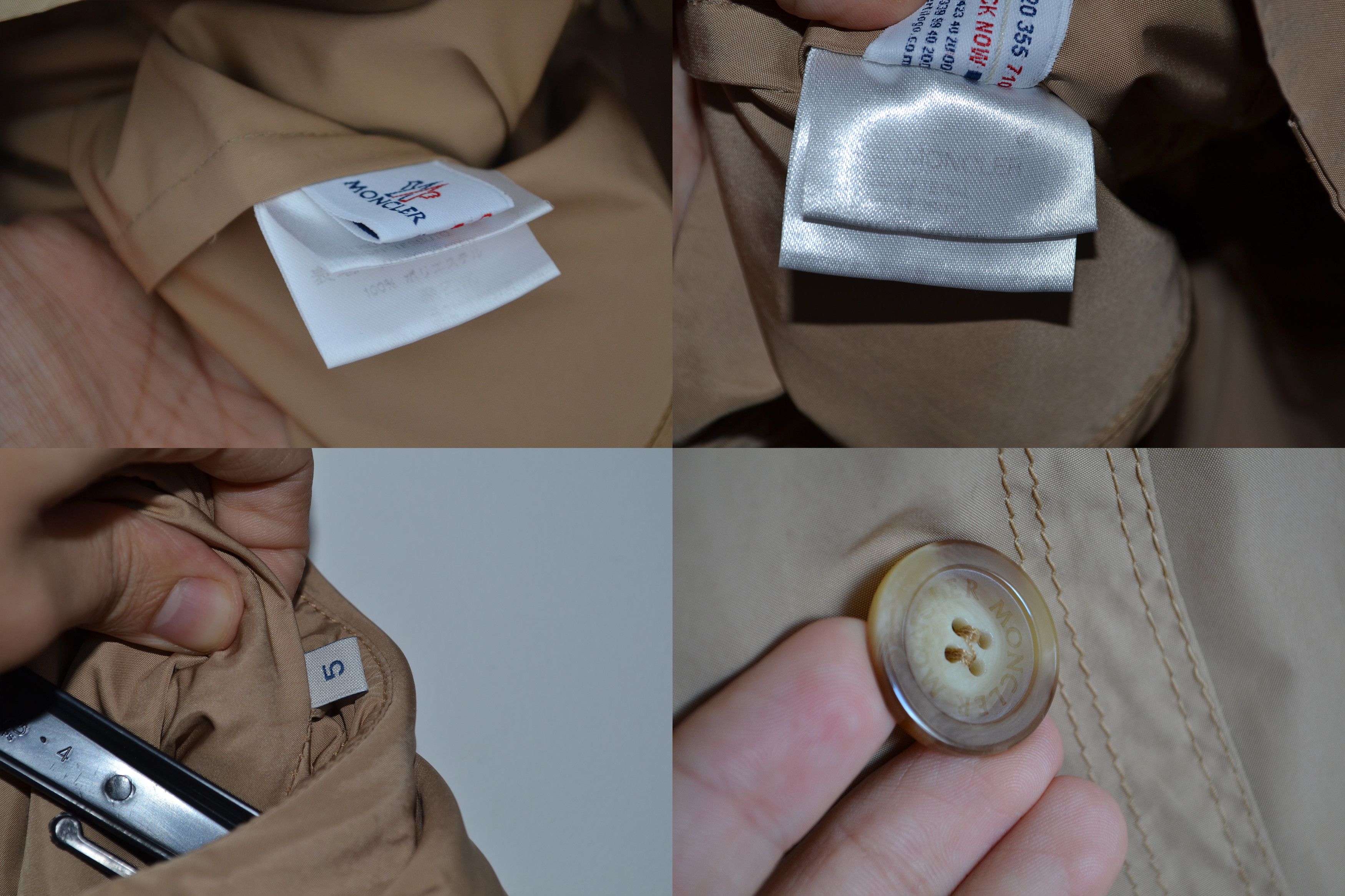Moncler MONCLER Jacket Logo Coat Trench Badge Beige Womens Size M / US 6-8 / IT 42-44 - 7 Thumbnail