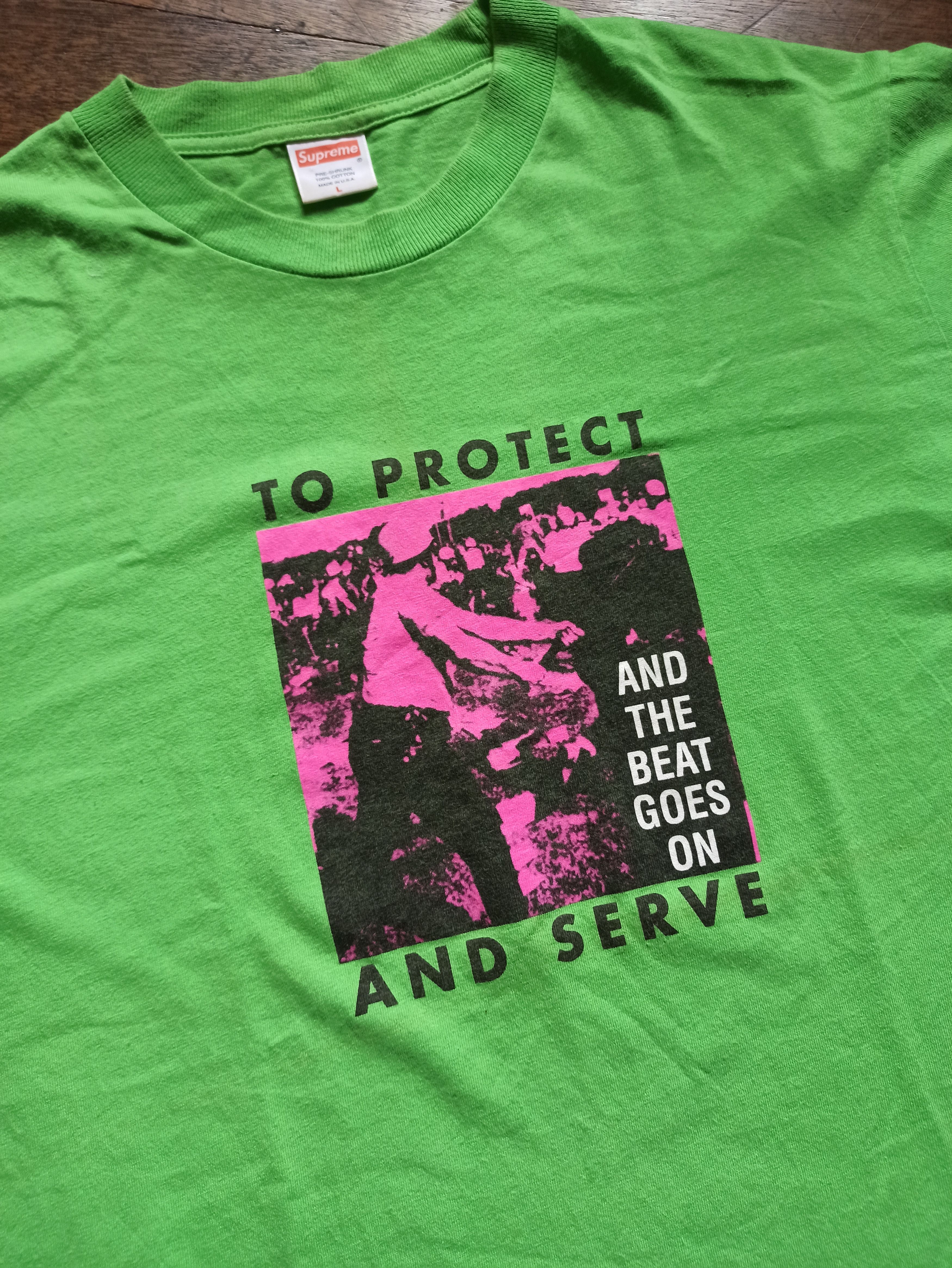Supreme Supreme to Protect and Serve tee - SS08 Size US L / EU 52-54 / 3 - 2 Thumbnail