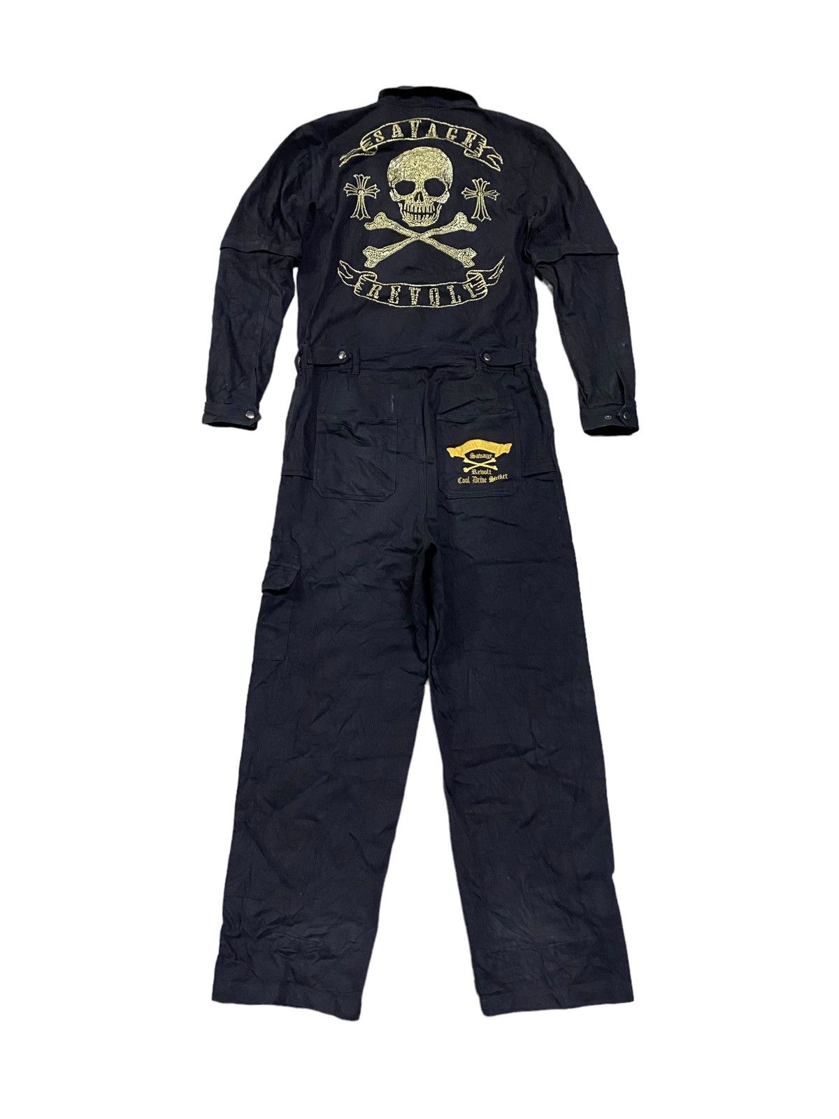 Hysteric Glamour 💥Final💥Cool Dribe Striker Savage Revolt Black Overalls Size US 34 / EU 50 - 5 Thumbnail
