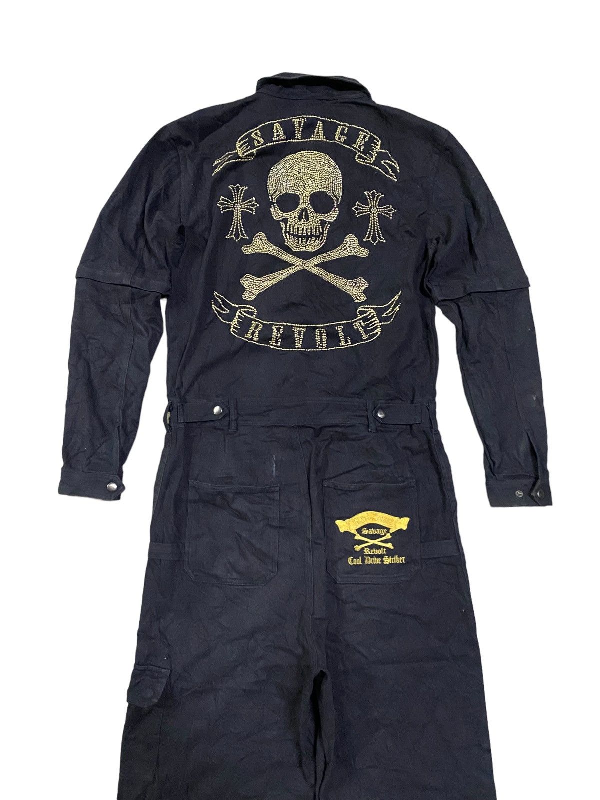 Hysteric Glamour 💥Final💥Cool Dribe Striker Savage Revolt Black Overalls Size US 34 / EU 50 - 2 Thumbnail