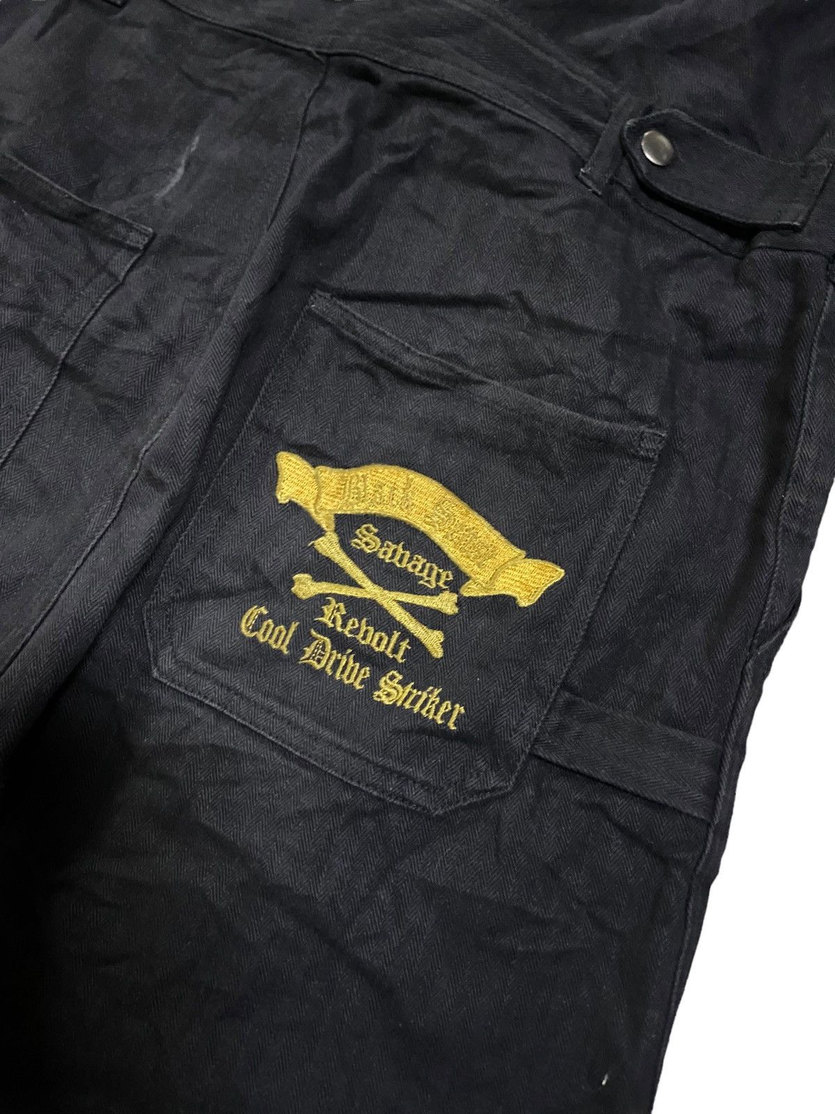 Hysteric Glamour 💥Final💥Cool Dribe Striker Savage Revolt Black Overalls Size US 34 / EU 50 - 10 Thumbnail