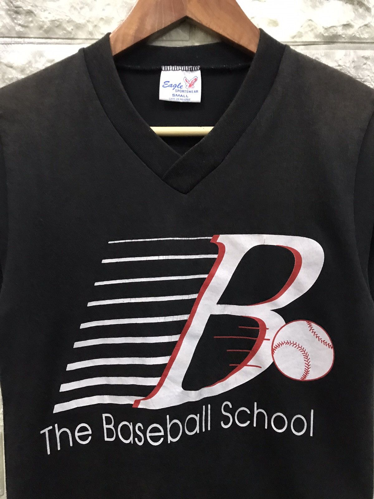 MLB × Vintage Vintage 80’s The Baseball School T-Shirt Size S / US 4 / IT 40 - 3 Thumbnail