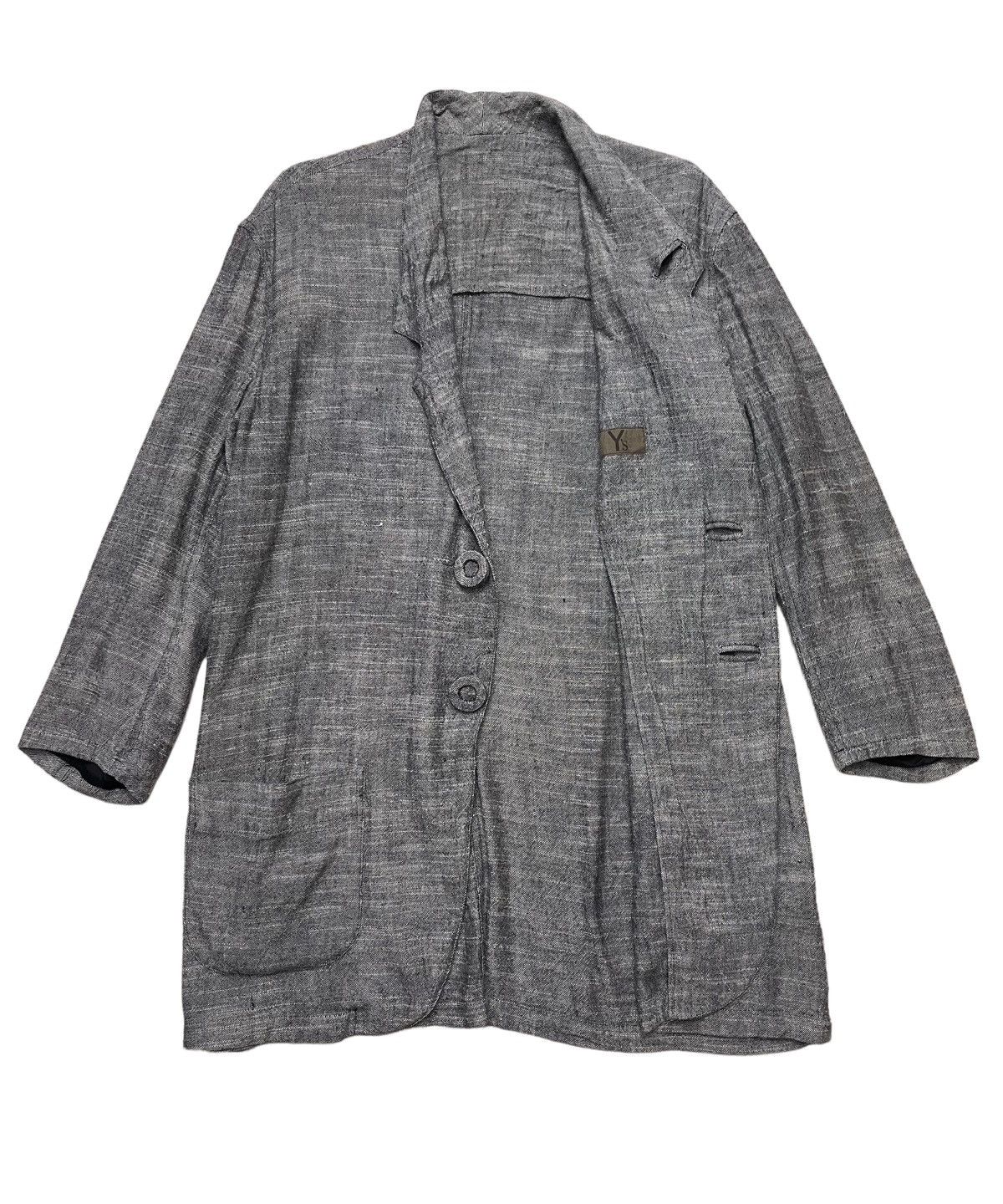 Yohji Yamamoto Yohji yamamoto Avant Garde Linen Jacket Size US XL / EU 56 / 4 - 4 Thumbnail