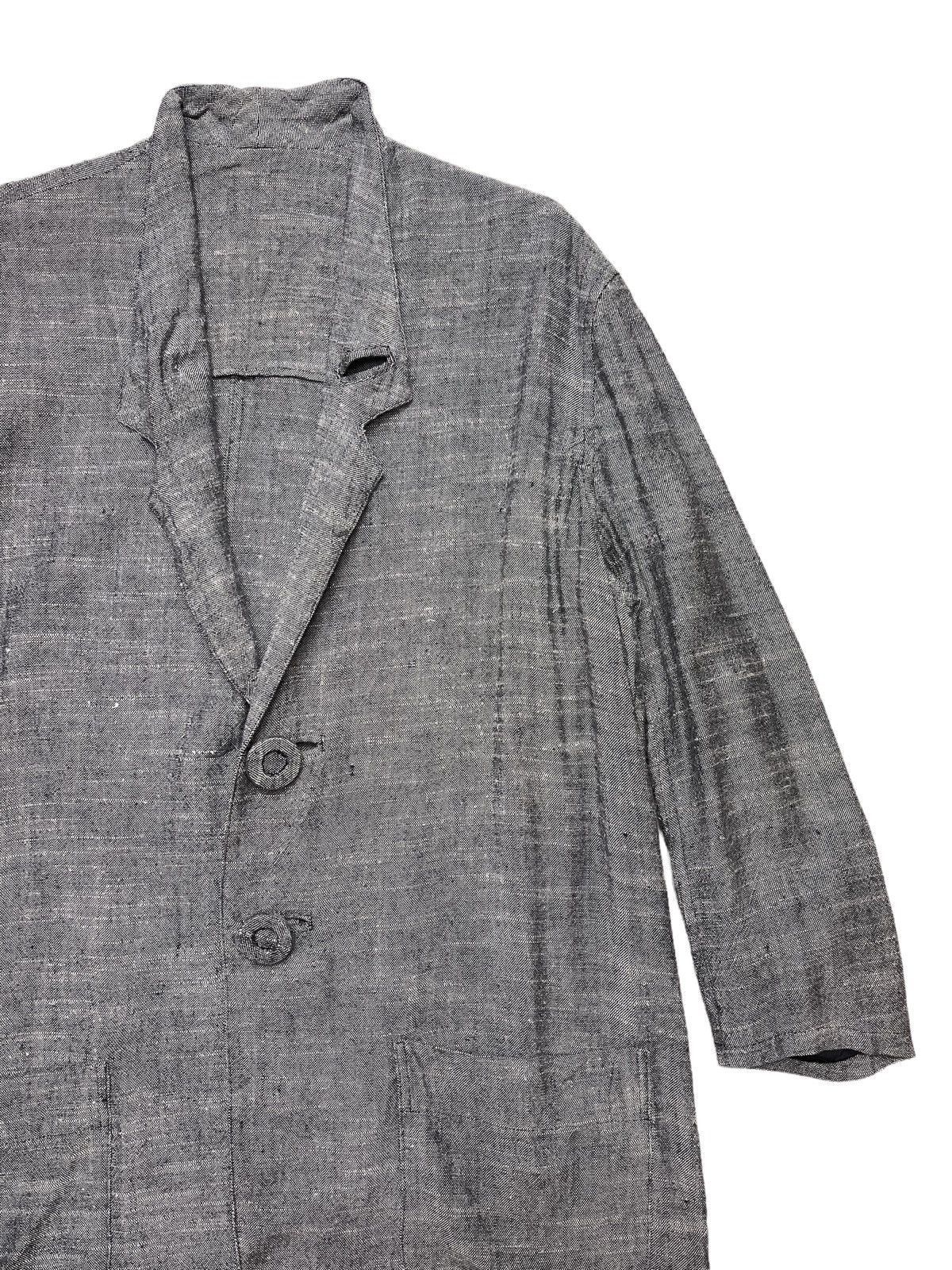 Yohji Yamamoto Yohji yamamoto Avant Garde Linen Jacket Size US XL / EU 56 / 4 - 7 Thumbnail