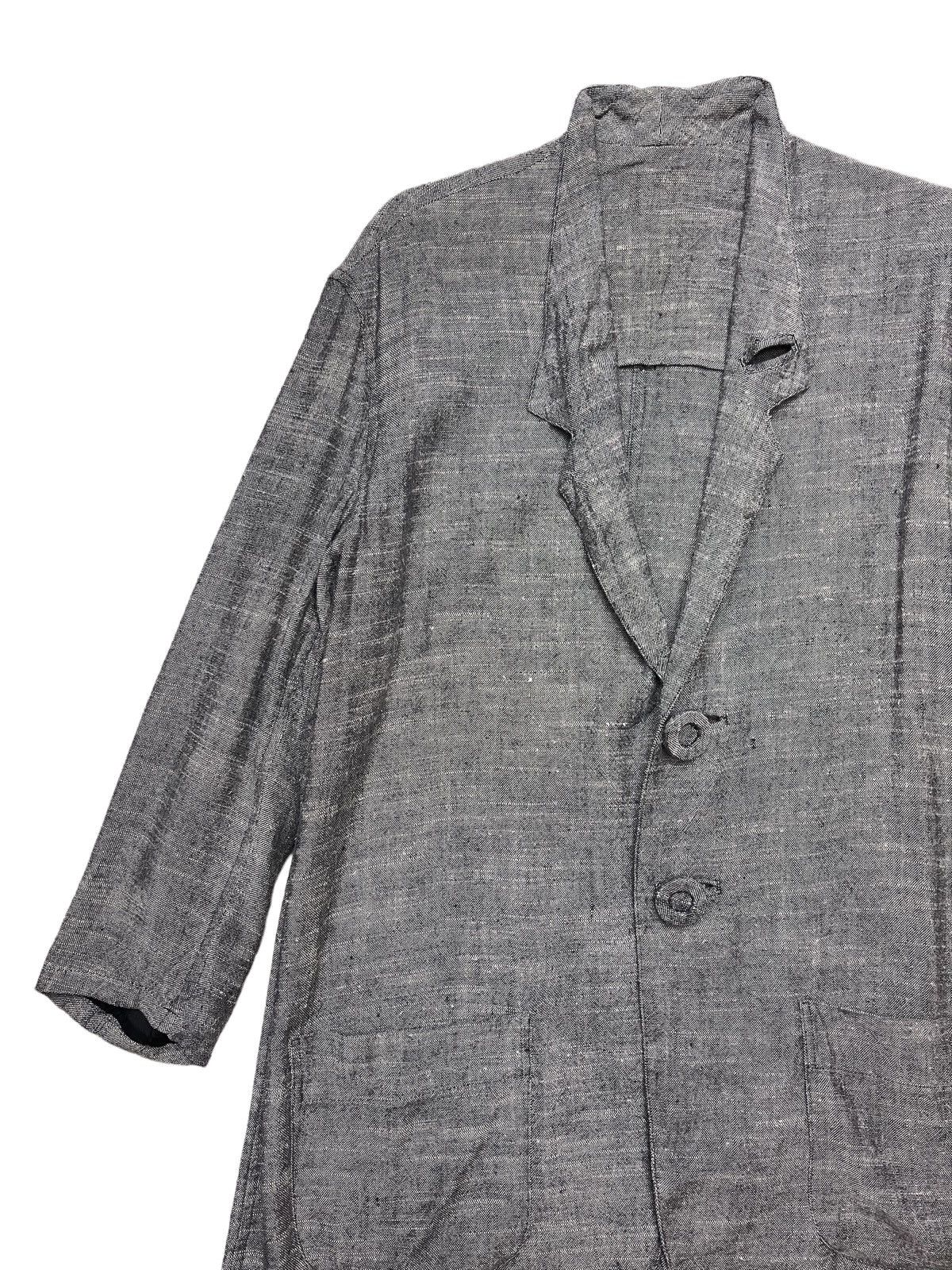 Yohji Yamamoto Yohji yamamoto Avant Garde Linen Jacket Size US XL / EU 56 / 4 - 6 Thumbnail