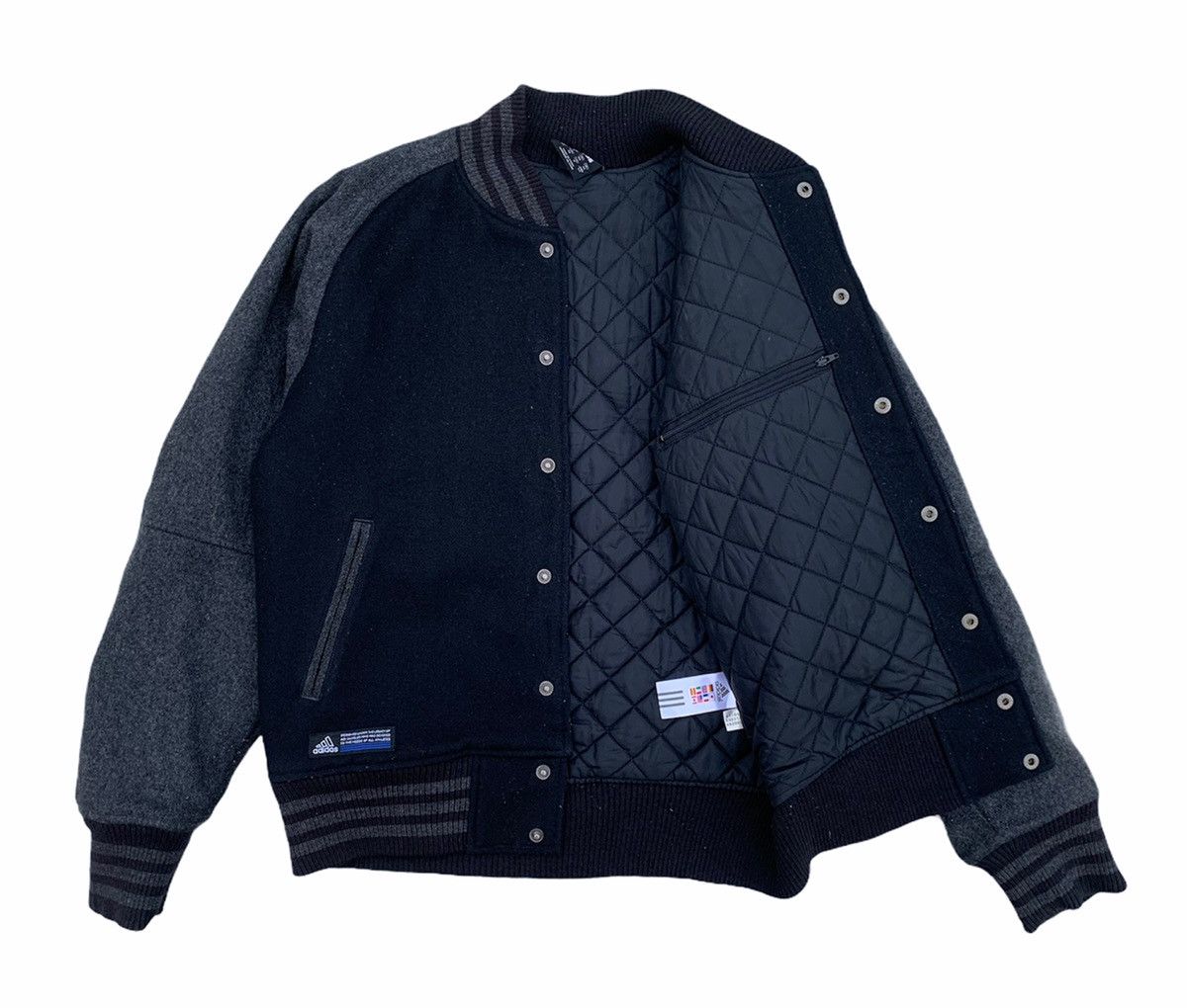 Adidas 🇯🇵 Adidas Black Varsity Vintage Jacket Size US M / EU 48-50 / 2 - 3 Thumbnail