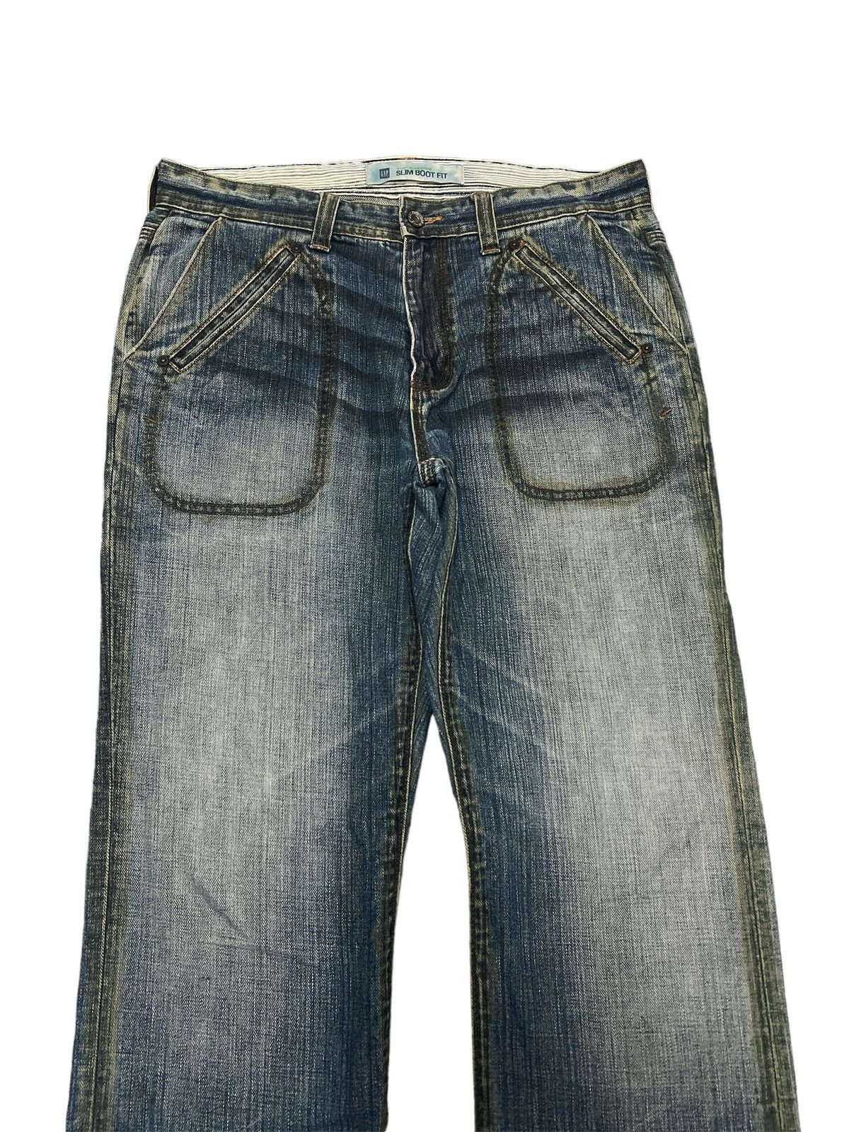 Japanese Brand × Vintage SICK🔥GAP BOOT FIT DISTRESSED DENIM PANT Size US 32 / EU 48 - 2 Thumbnail