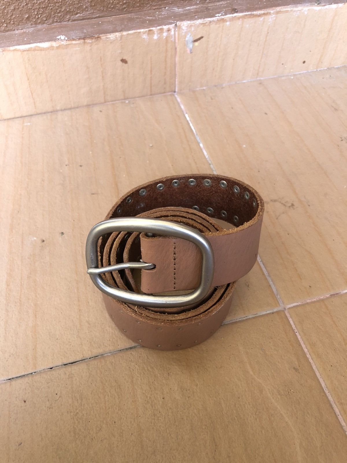 Leather × Seditionaries × Vintage Vintage PunkRock Fashion Style Metal Spark Buckle Belts Size ONE SIZE - 2 Thumbnail