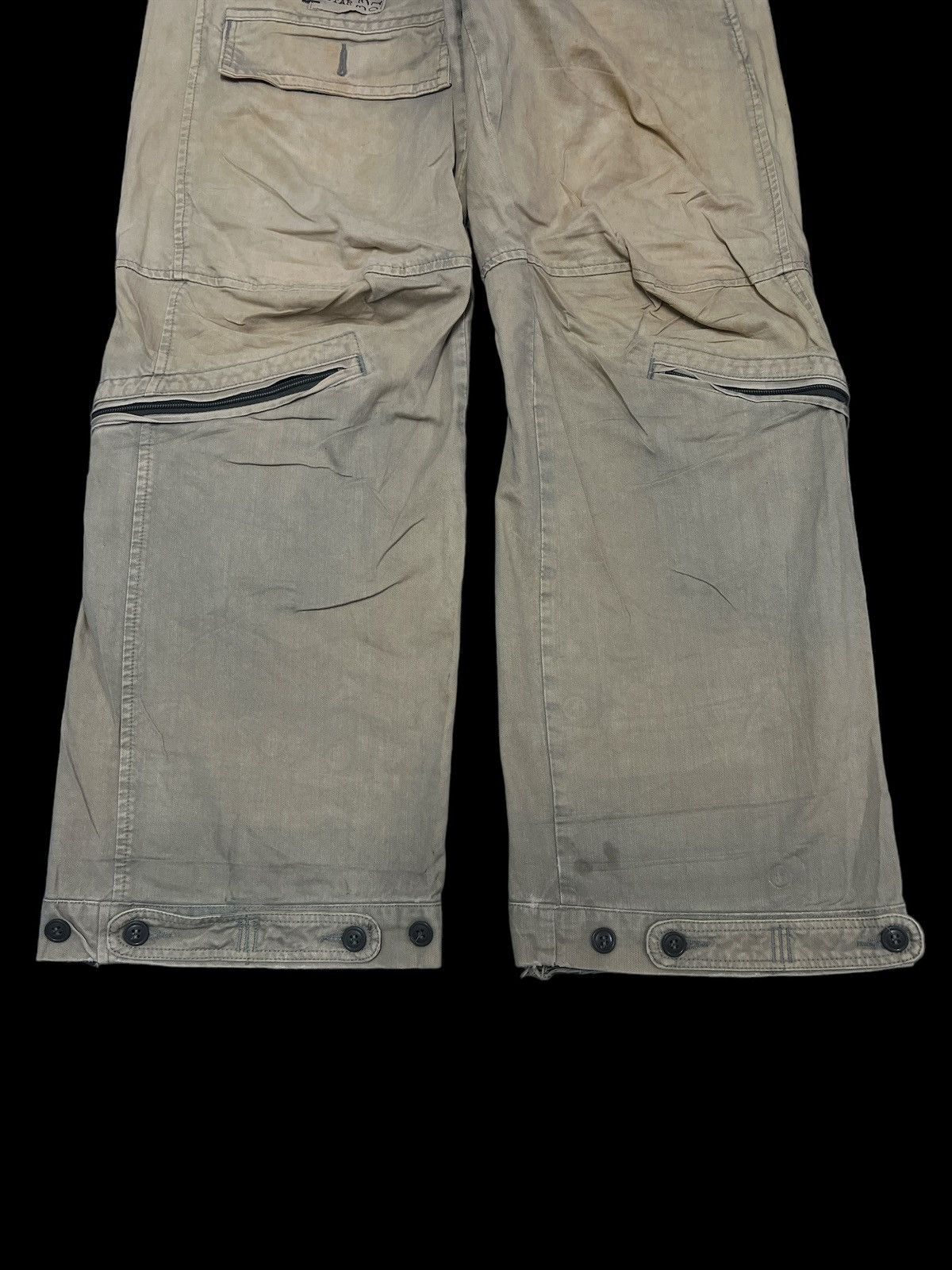 Japanese Brand × Vintage BAGGY🔥THRASHED G STAR RAW SUN FADED PANT Size US 30 / EU 46 - 3 Thumbnail