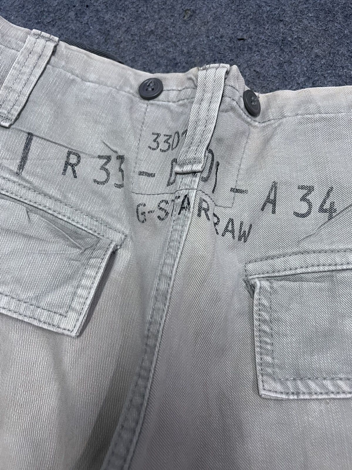 Japanese Brand × Vintage BAGGY🔥THRASHED G STAR RAW SUN FADED PANT Size US 30 / EU 46 - 8 Thumbnail