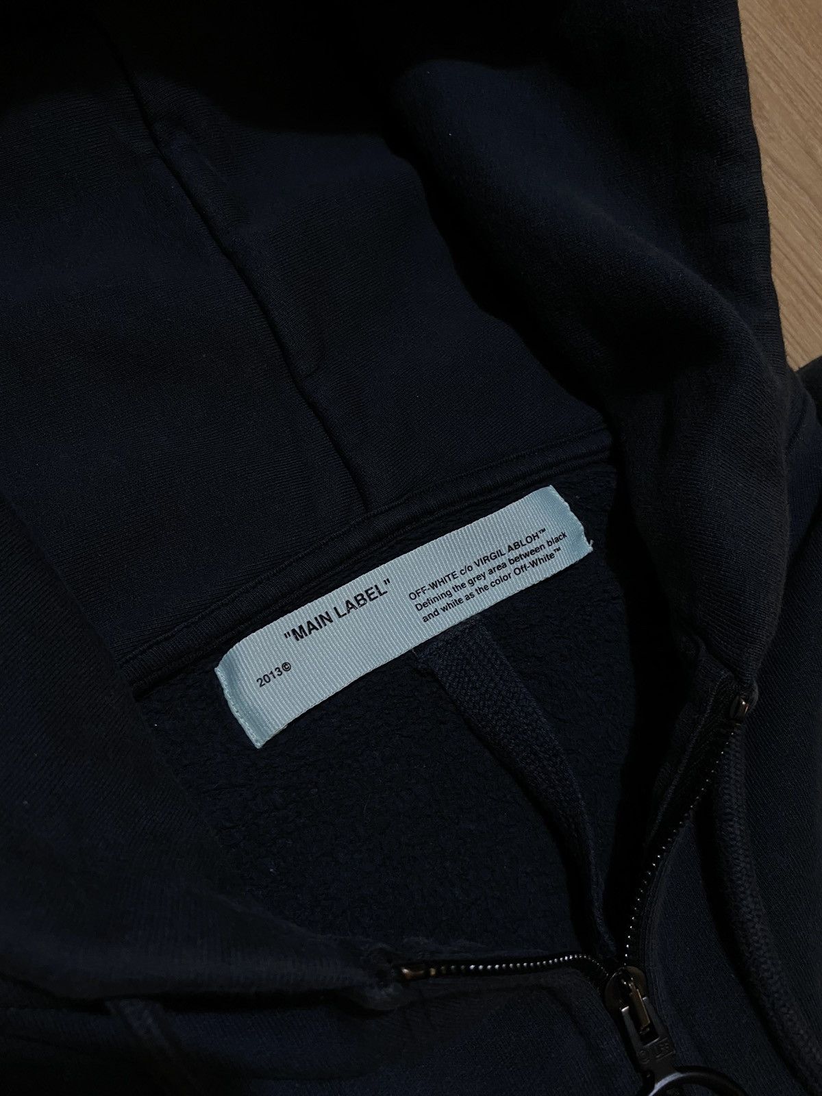 Off-White Off-White Green Dots Zip Hoodie Size US XXS / EU 40 - 6 Thumbnail