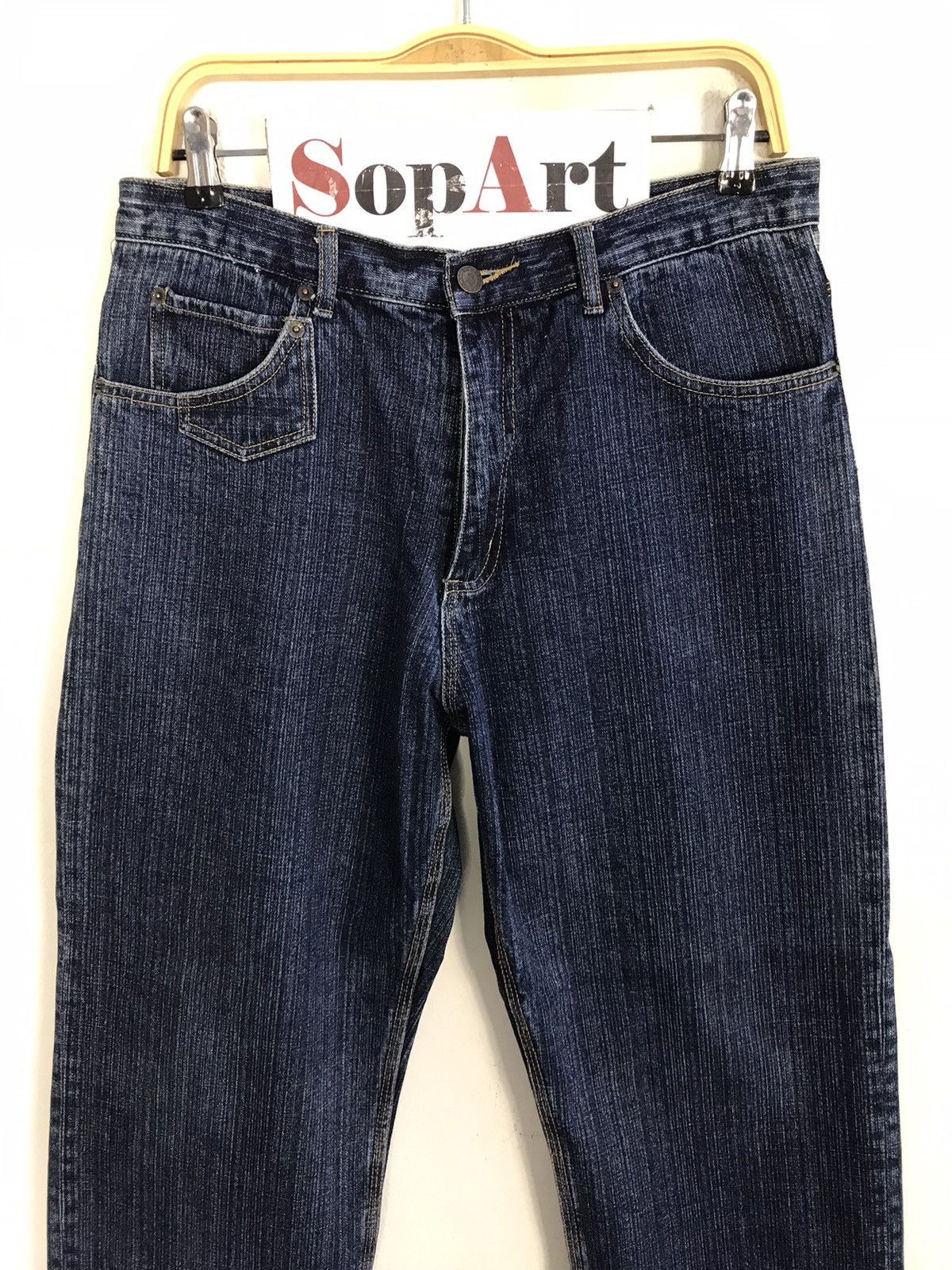 Japanese Brand × Vintage Vintage JapaneseBrand Design Paisley Art Back Side Denim Size US 32 / EU 48 - 3 Thumbnail
