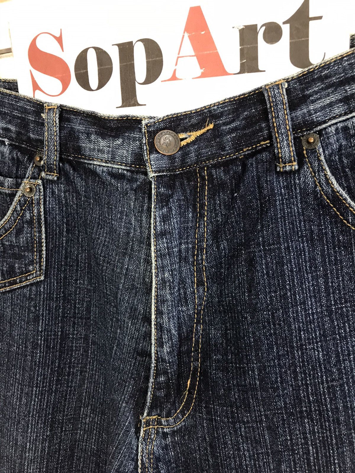 Japanese Brand × Vintage Vintage JapaneseBrand Design Paisley Art Back Side Denim Size US 32 / EU 48 - 7 Thumbnail