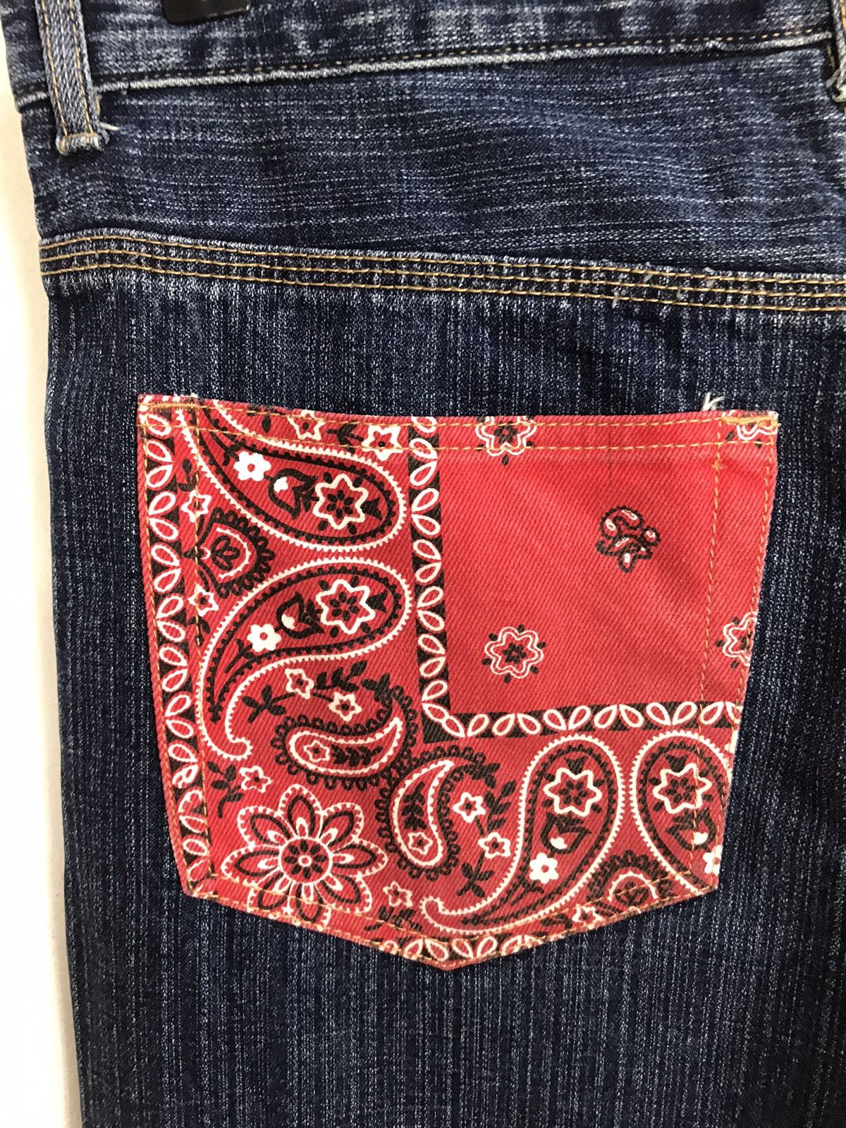Japanese Brand × Vintage Vintage JapaneseBrand Design Paisley Art Back Side Denim Size US 32 / EU 48 - 12 Thumbnail