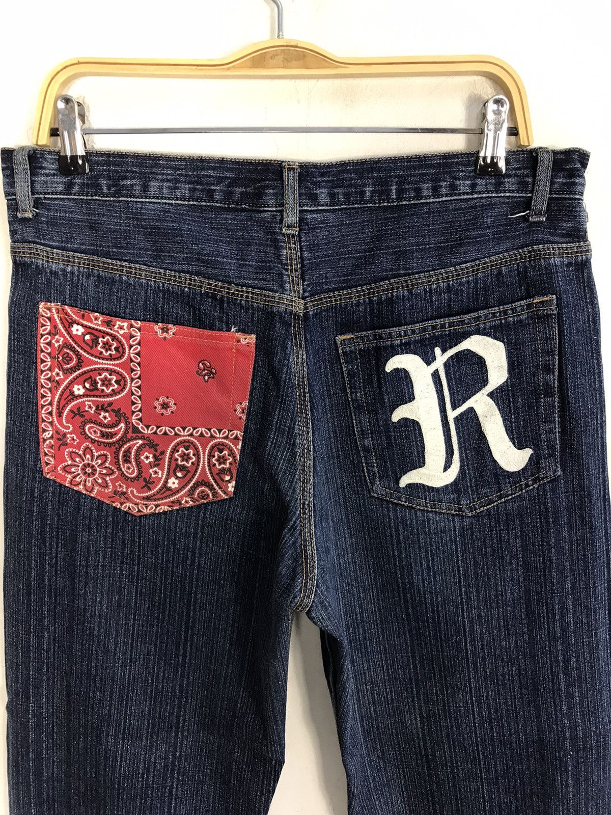 Japanese Brand × Vintage Vintage JapaneseBrand Design Paisley Art Back Side Denim Size US 32 / EU 48 - 10 Thumbnail