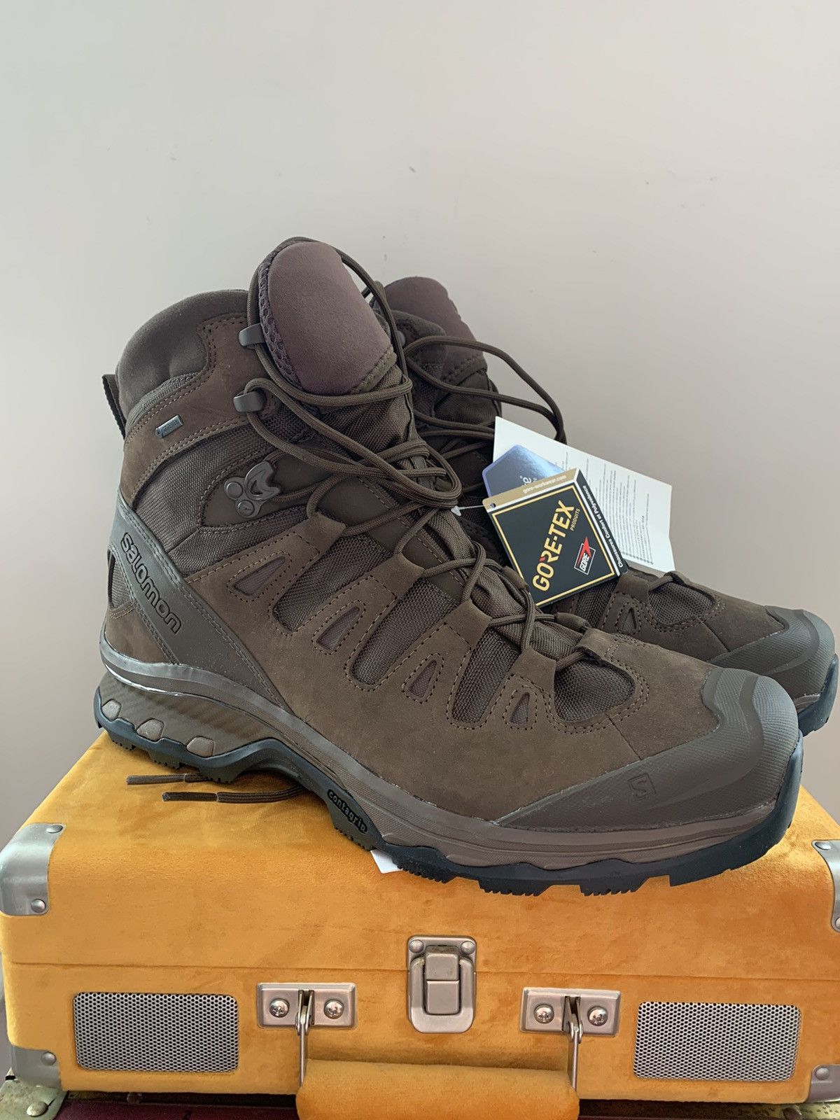 image of Salomon Quest 4D Gtx Forces 2 Shoes in Brown, Men's (Size 14)