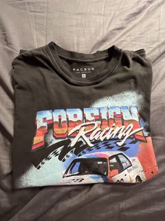 Pacsun Men's Foreign Racing T-Shirt in White - Size XL