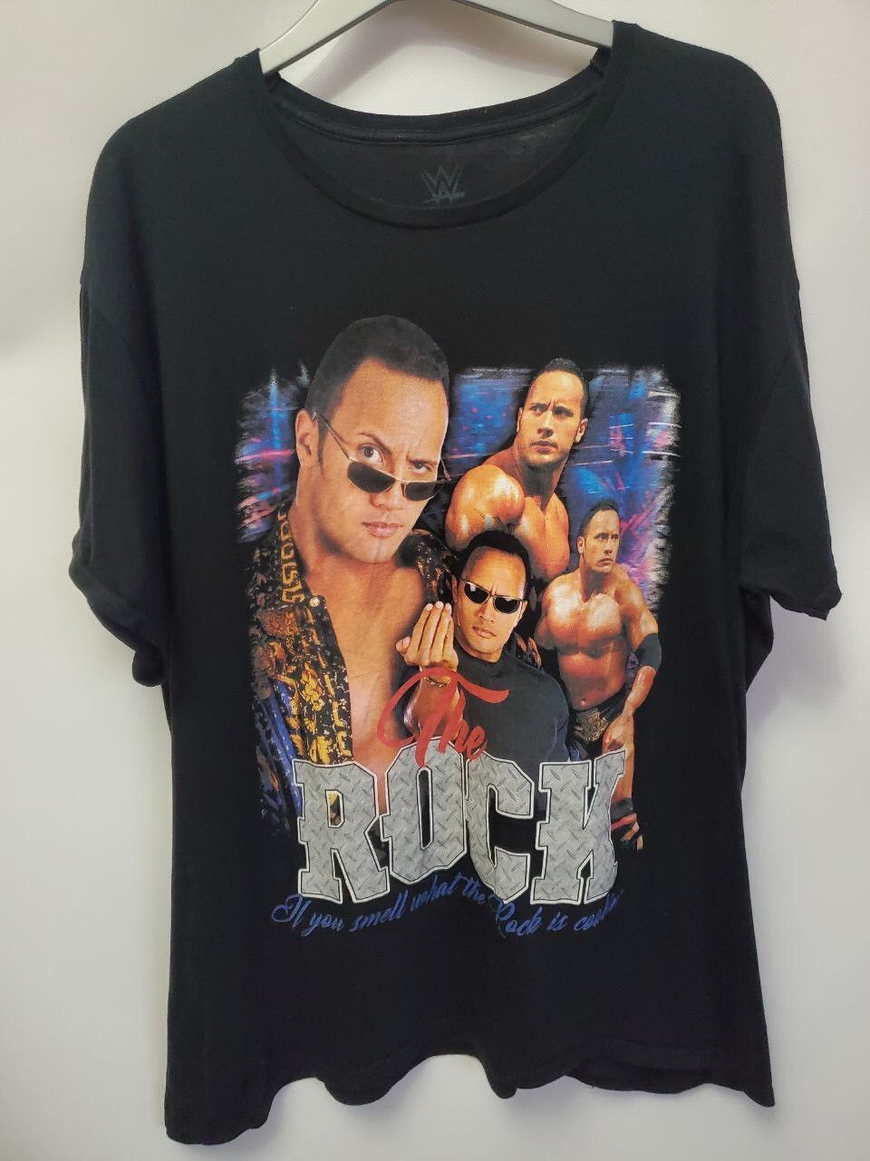 Band Tees × Vintage × WWE Vintage The Rock Dwayne Johnson WWE Wrestling Vintage Shirt Size US XXL / EU 58 / 5 - 1 Thumbnail