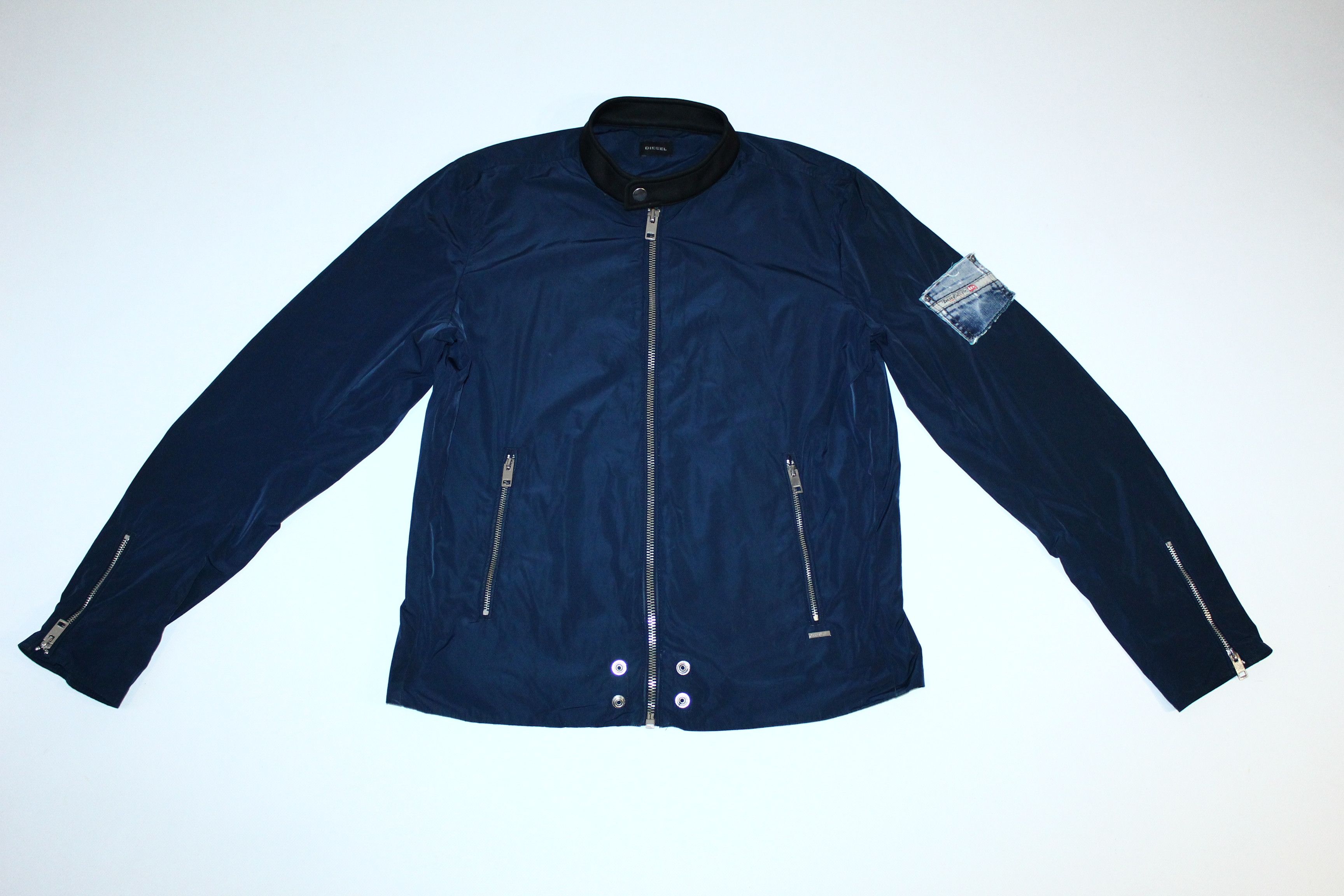 Diesel Diesel J-Ryde Nylon Biker Moto Racing Jacket Size US L / EU 52-54 / 3 - 2 Thumbnail