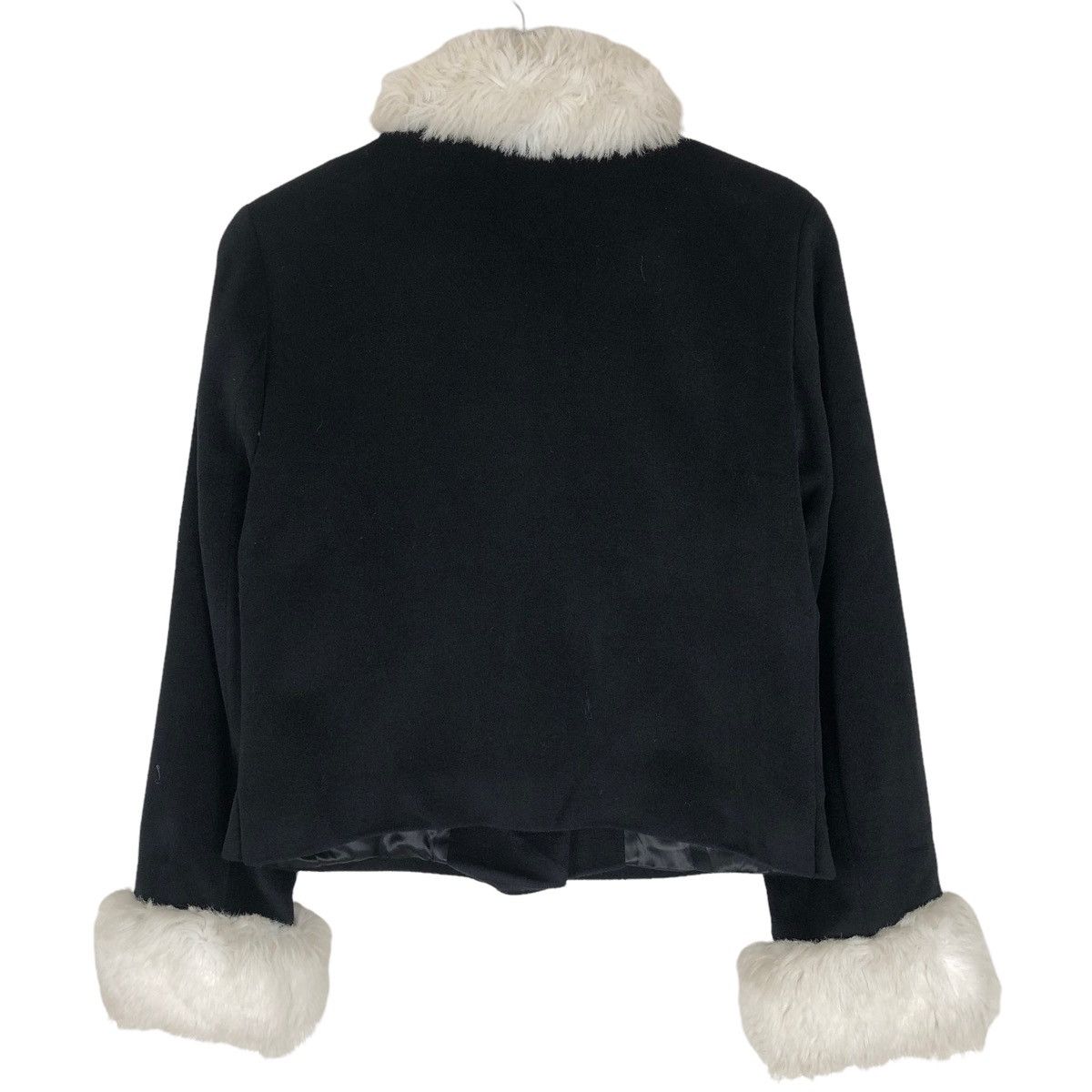 agnes b. Vintage Agnes B Paris Wool Short Coat Furs Size XS / US 0-2 / IT 36-38 - 17 Thumbnail