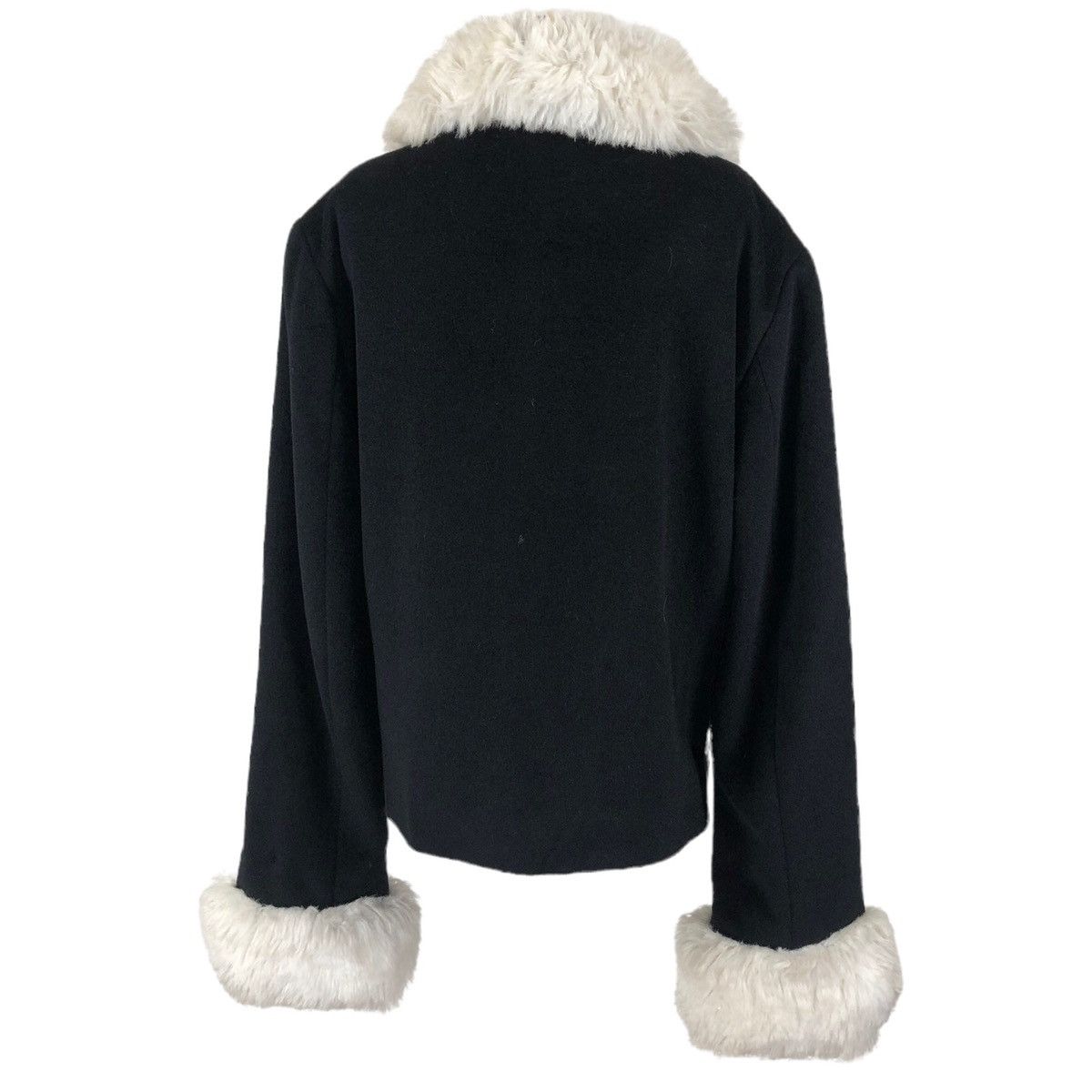 agnes b. Vintage Agnes B Paris Wool Short Coat Furs Size XS / US 0-2 / IT 36-38 - 15 Thumbnail
