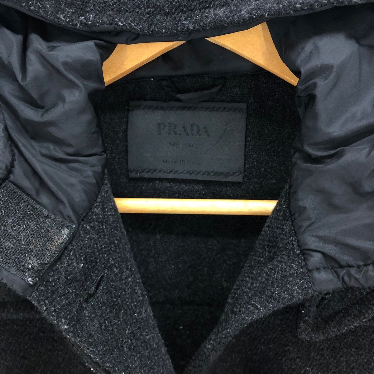 Prada Prada Milano Wool Duffle Coat Hoodie Italian Designer Luxury Size US S / EU 44-46 / 1 - 5 Thumbnail