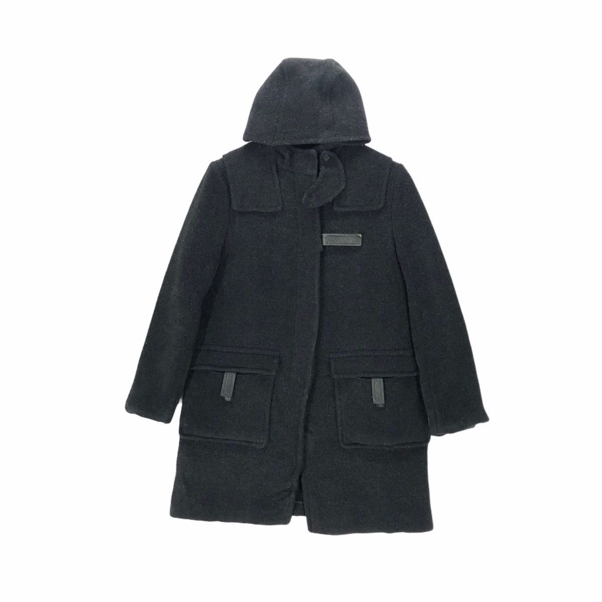 Prada Prada Milano Wool Duffle Coat Hoodie Italian Designer Luxury Size US S / EU 44-46 / 1 - 2 Thumbnail