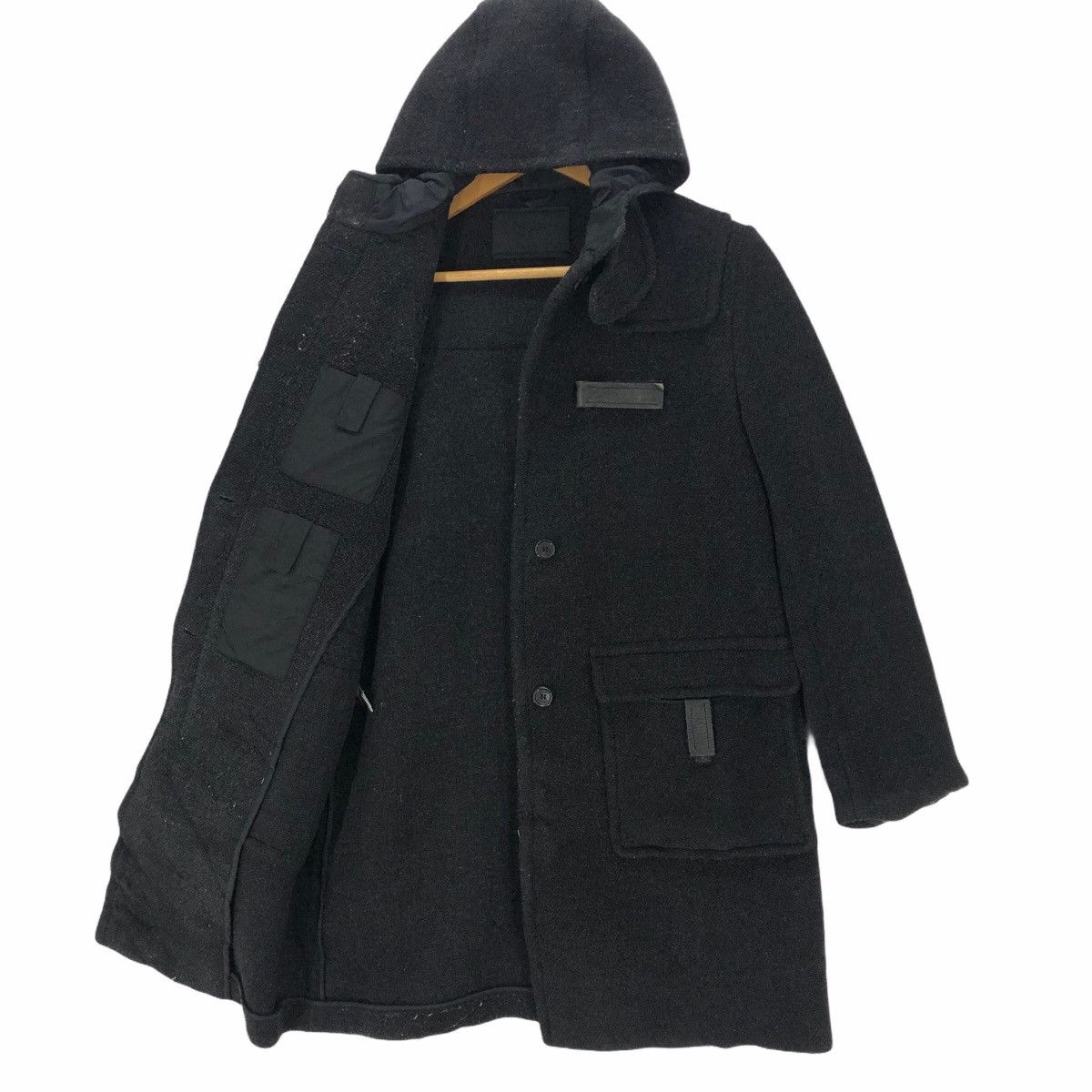 Prada Prada Milano Wool Duffle Coat Hoodie Italian Designer Luxury Size US S / EU 44-46 / 1 - 6 Thumbnail