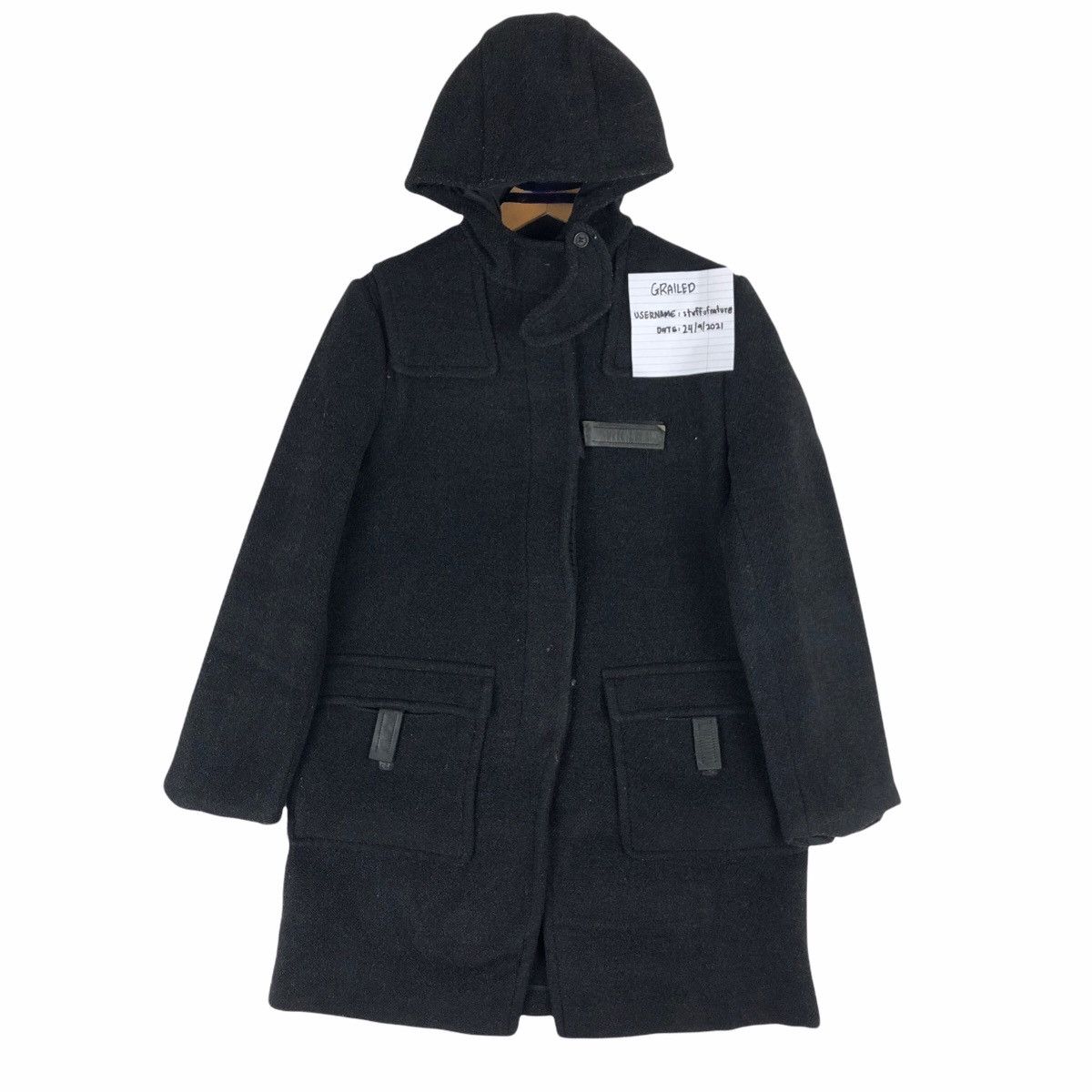Prada Prada Milano Wool Duffle Coat Hoodie Italian Designer Luxury Size US S / EU 44-46 / 1 - 13 Thumbnail