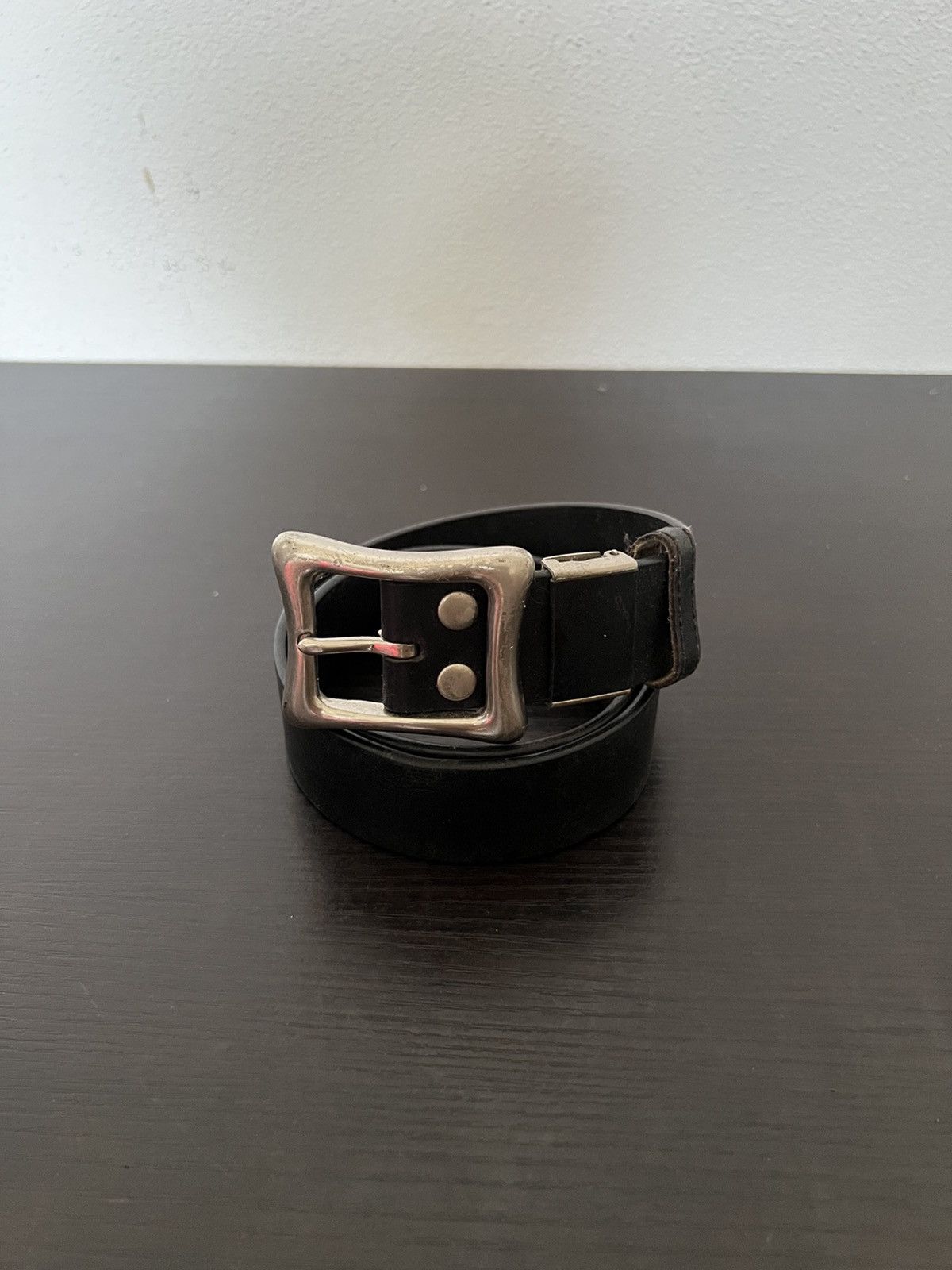 Leather × Vintage Vintage DJ Free Leather Buckle Belts Size ONE SIZE - 2 Thumbnail