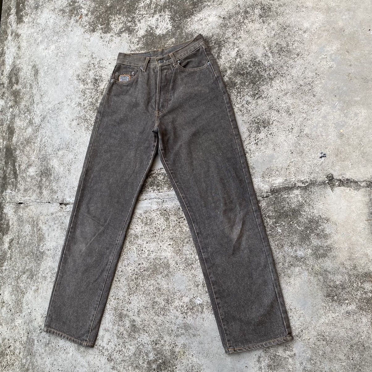 Designer × Vintage Vintage France Et Vous Faded Black Denim Jeans Size US 26 / EU 42 - 5 Thumbnail