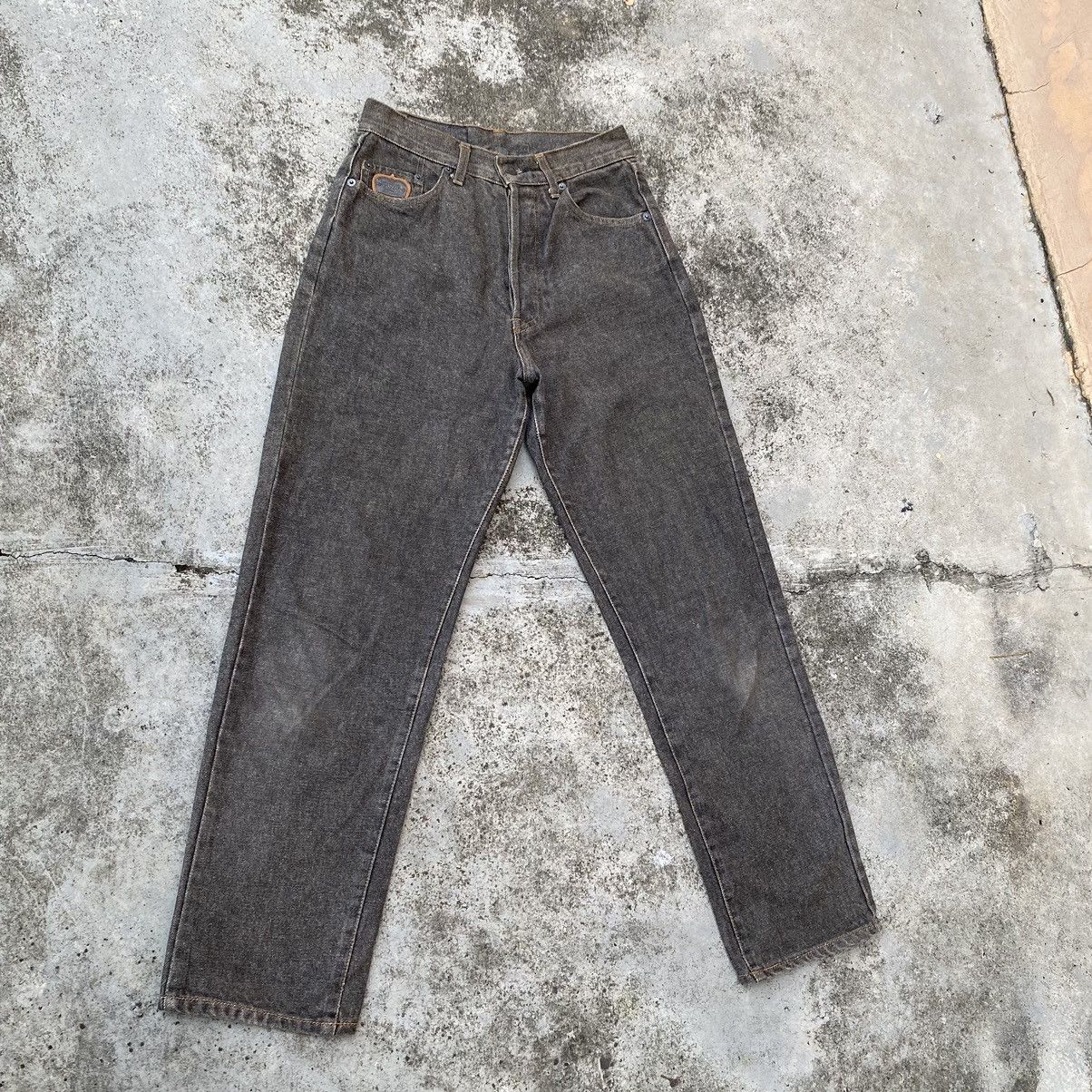 Designer × Vintage Vintage France Et Vous Faded Black Denim Jeans Size US 26 / EU 42 - 4 Thumbnail