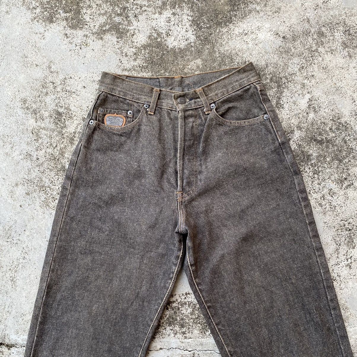 Designer × Vintage Vintage France Et Vous Faded Black Denim Jeans Size US 26 / EU 42 - 6 Thumbnail