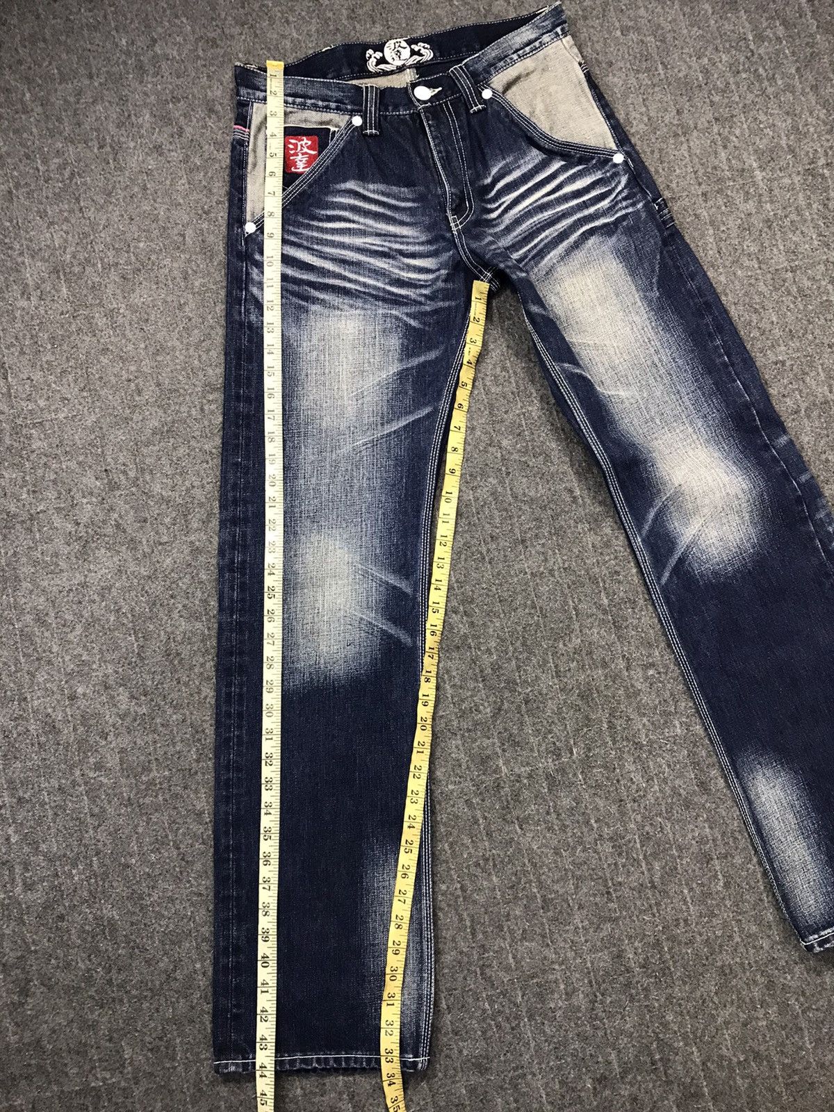 Japanese Brand JapaneseBrand Selvedge Fashion Art Pocket Back Side Jeans Size US 32 / EU 48 - 20 Thumbnail
