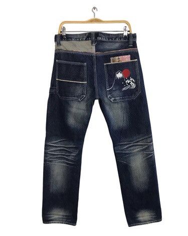 Japanese Brand JapaneseBrand Selvedge Fashion Art Pocket Back Side Jeans Size US 32 / EU 48 - 2 Thumbnail