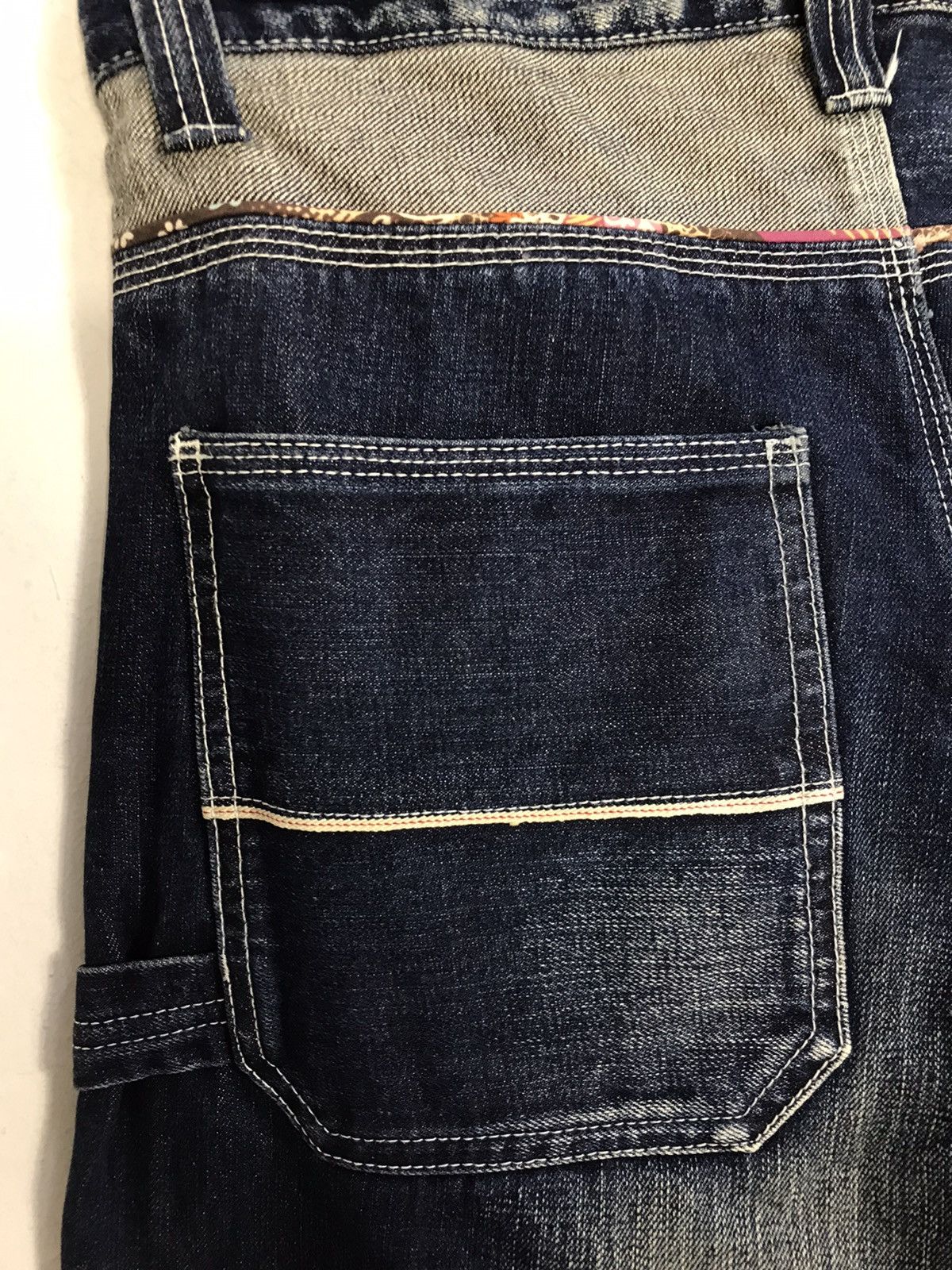 Japanese Brand JapaneseBrand Selvedge Fashion Art Pocket Back Side Jeans Size US 32 / EU 48 - 14 Thumbnail